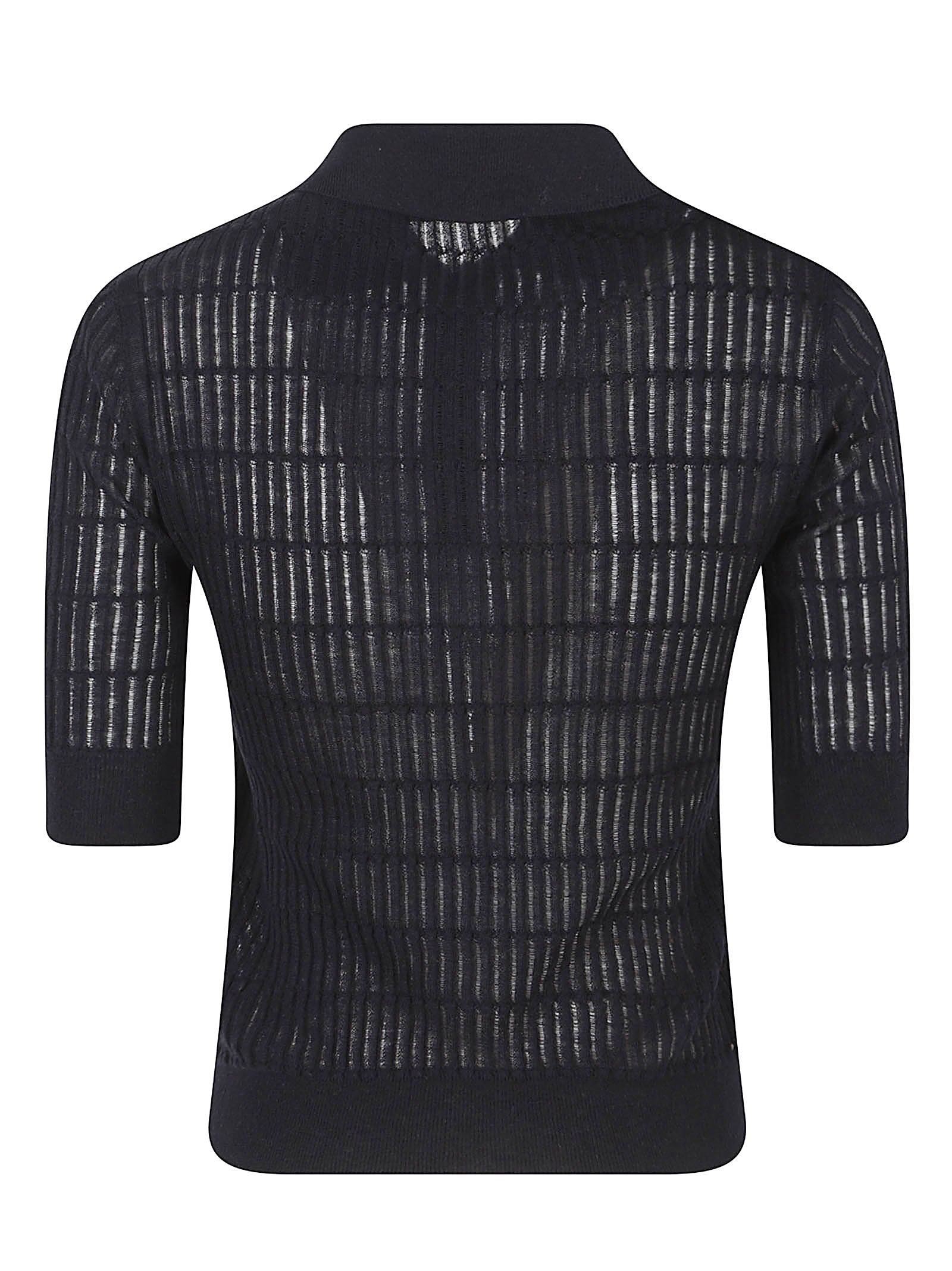 Wool And Silk Blend Polo Shirt