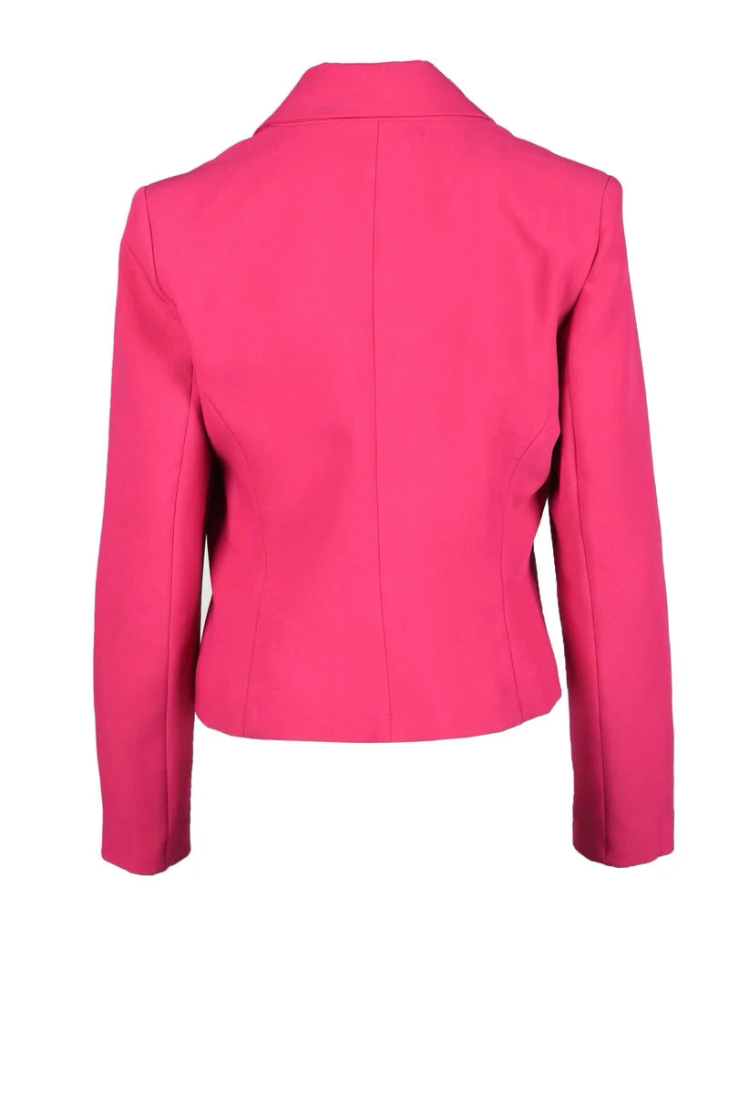 Fuchsia Recycled Polyester Viscose Spandex Jacket