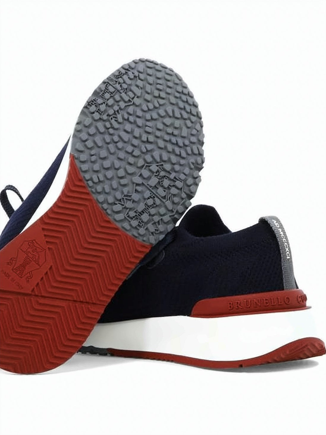 Brunello Cucinelli Navy Mesh Sneakers