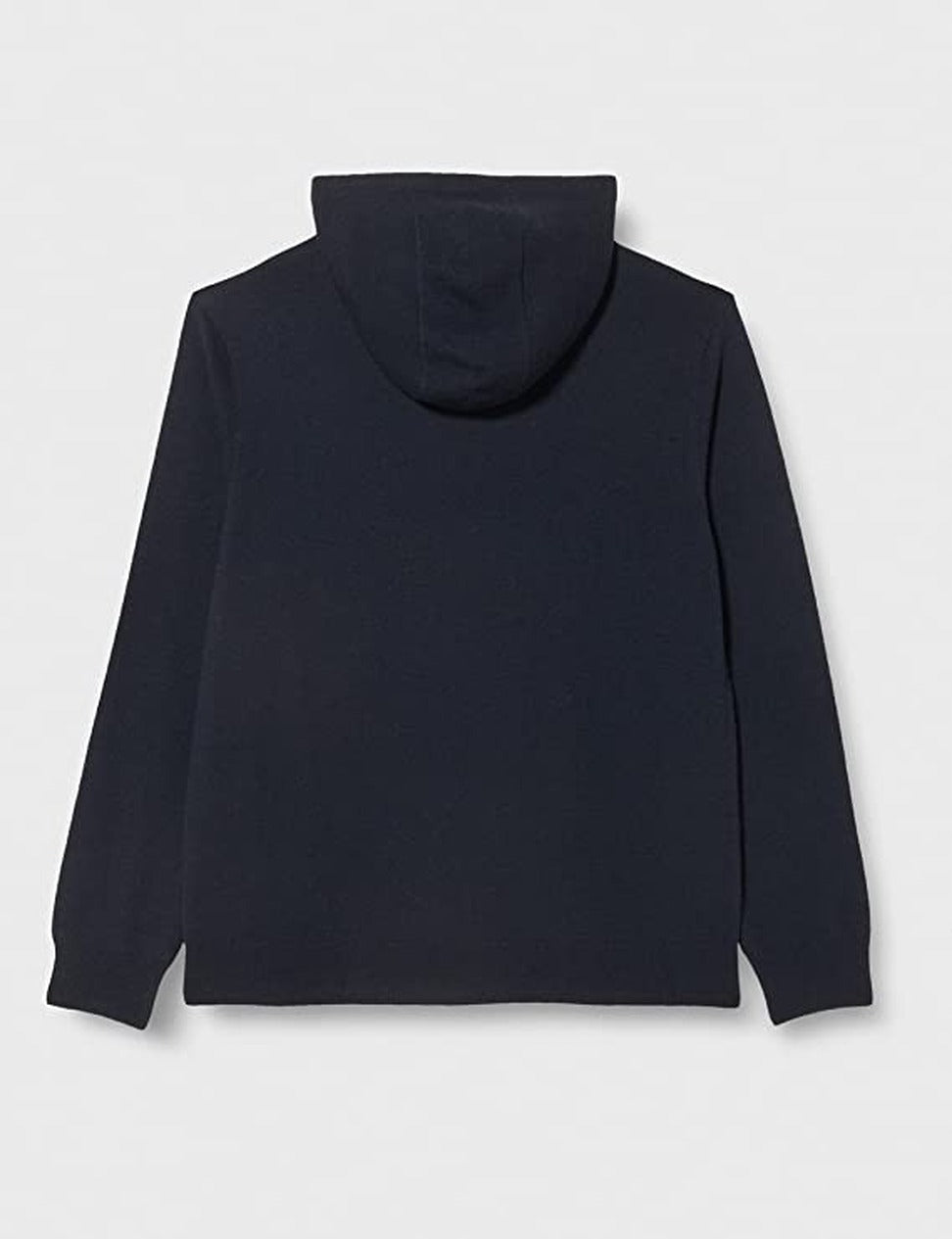 Hooded Black Sweatshirt With Minimalist Charm