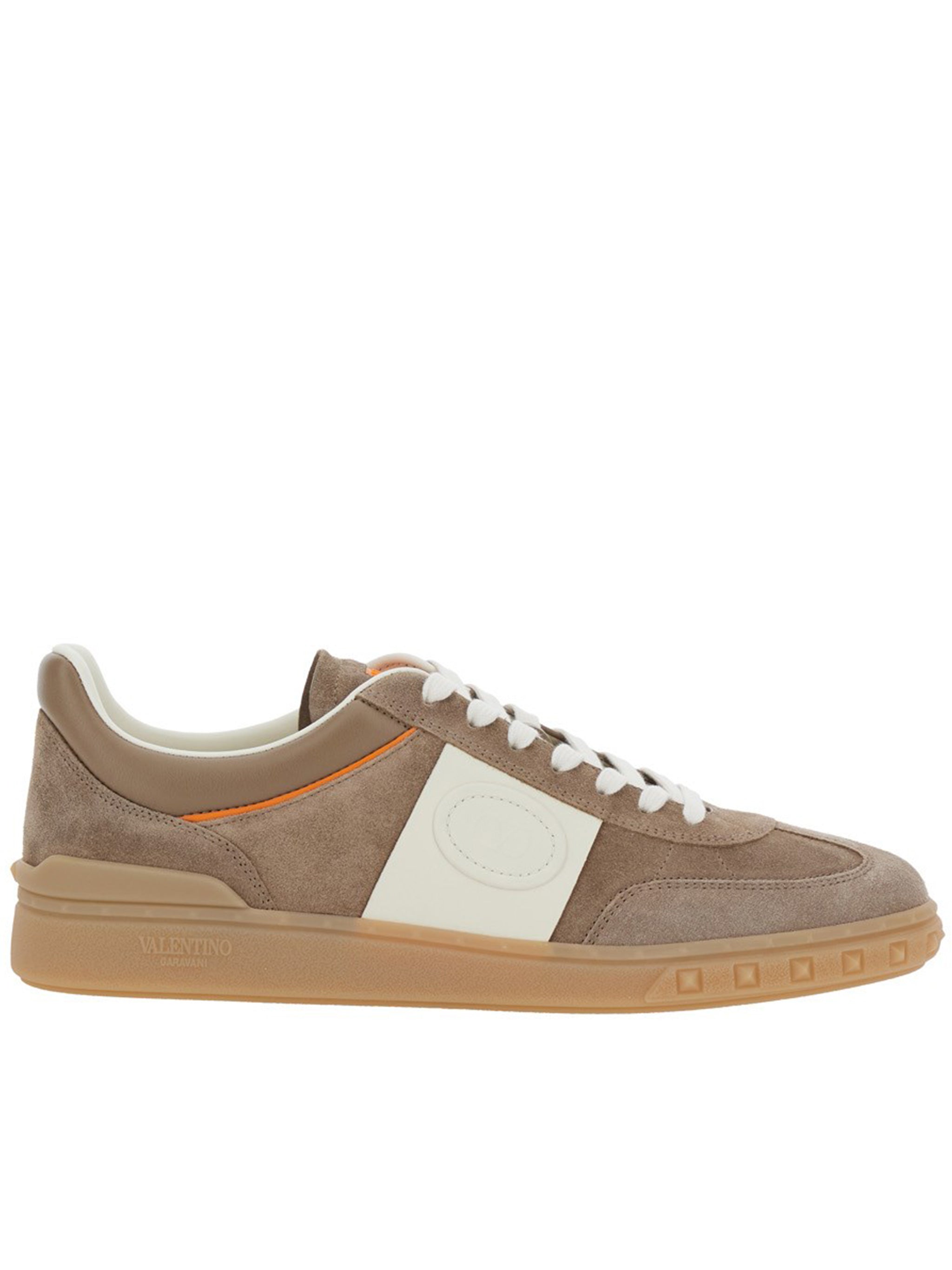 Taupe Sneakers Suede Leather Gum Sneakers
