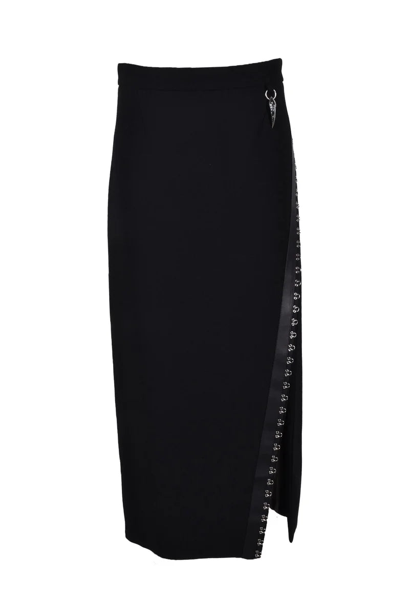 Long Black Pencil Skirt