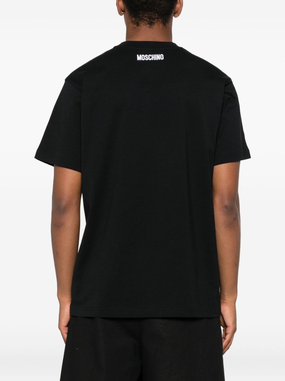 Cotton T-Shirt with Embroidered Goose Detail