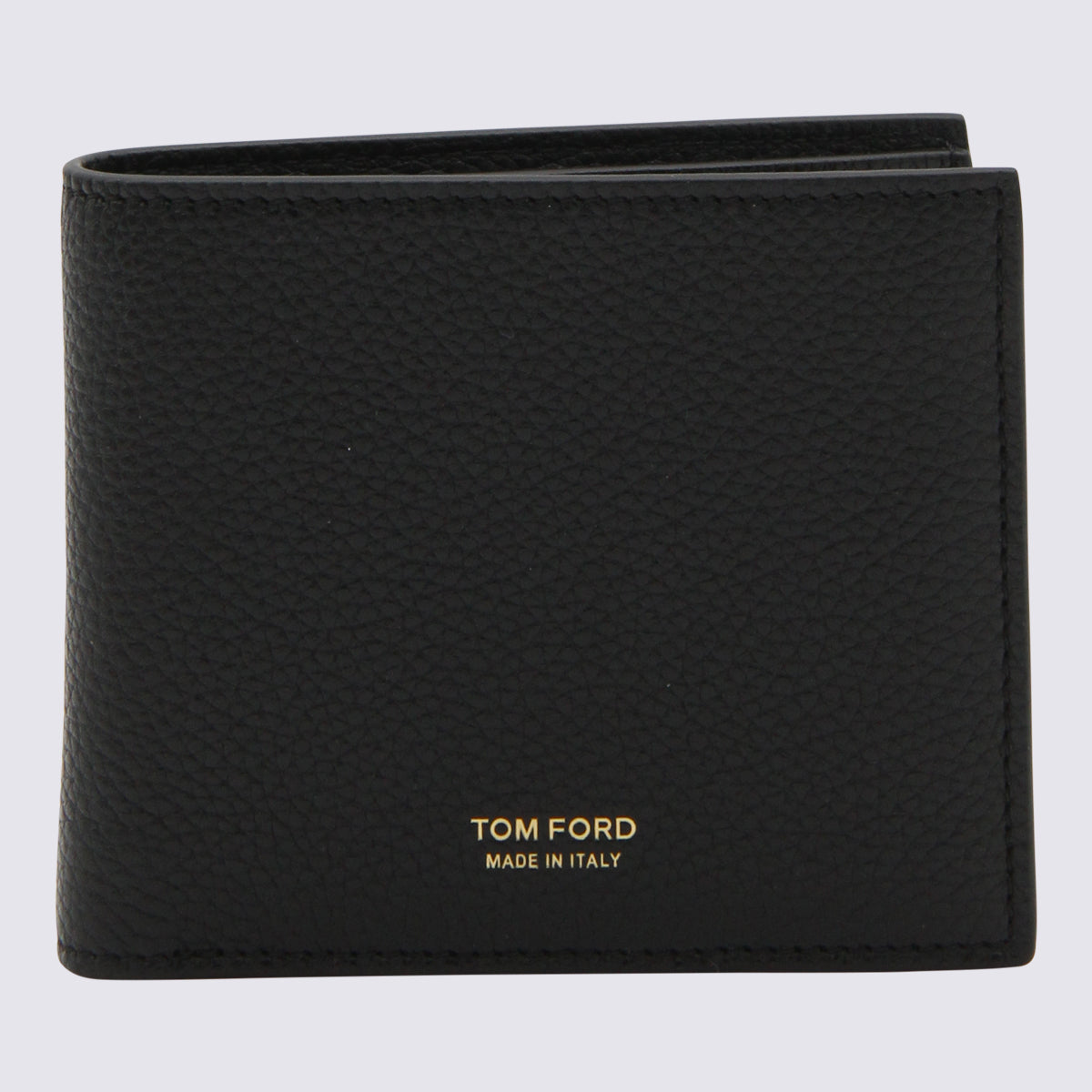 Textured Black Leather Wallet