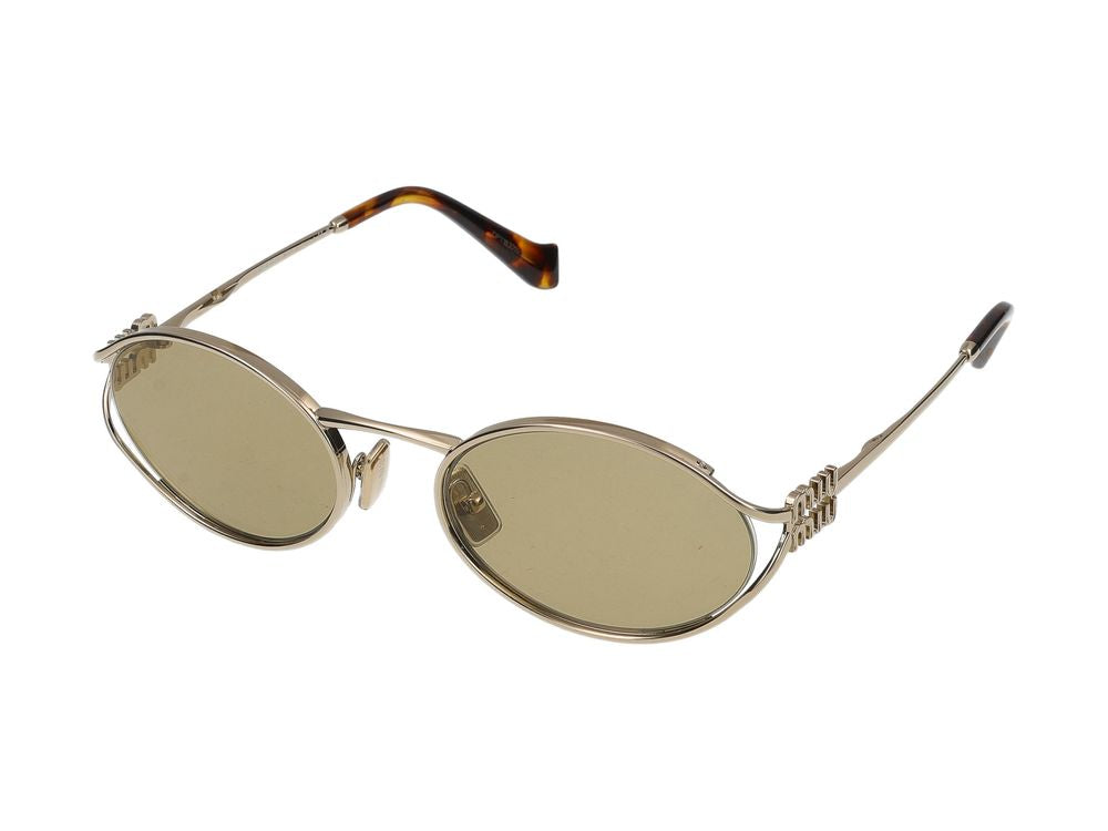 Round Crafted Metal Sunglasses with Tortoiseshell Tips