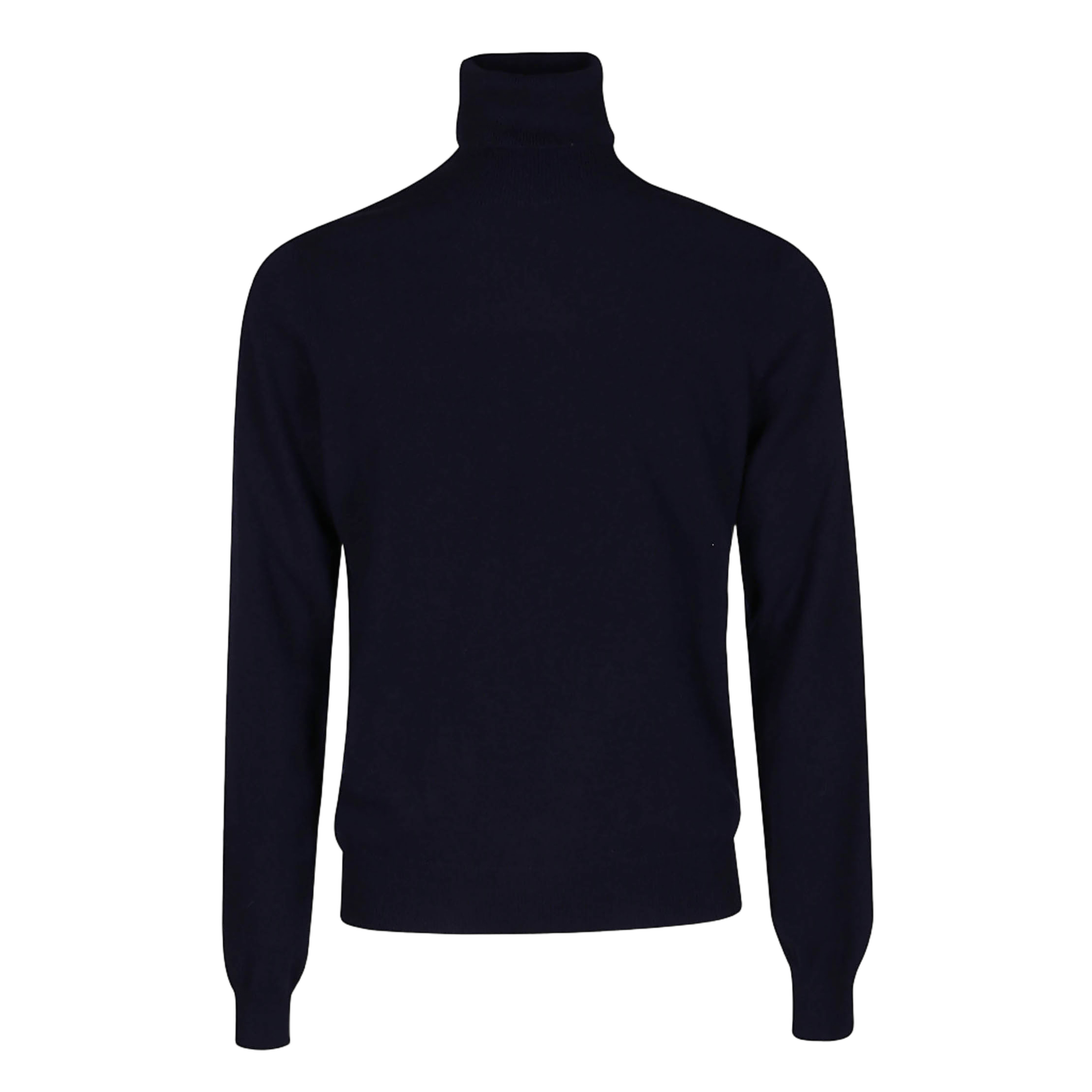 Classic Turtleneck Sweater with Ribbed Detailing