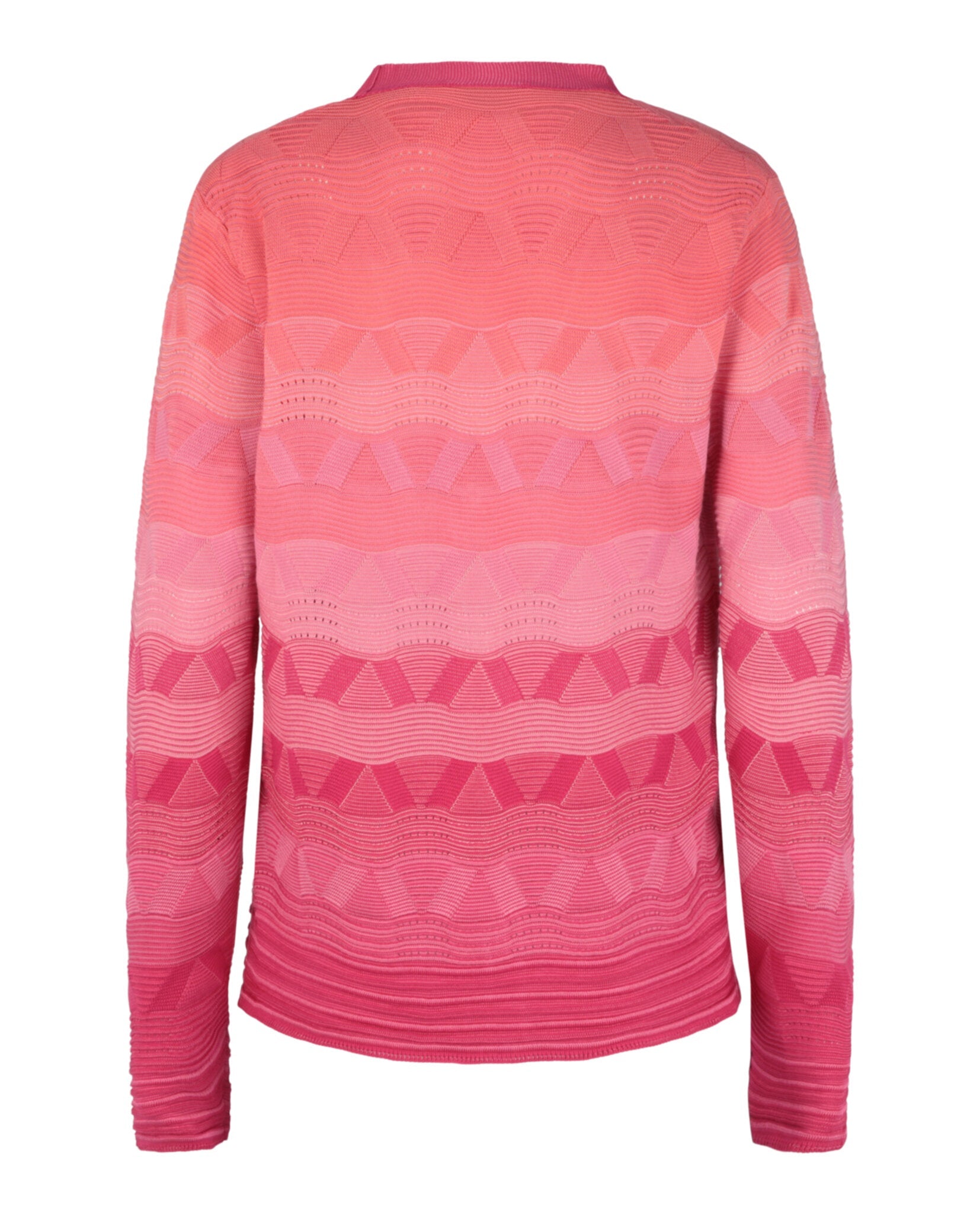 Wave-Pattern Slim Cardigan