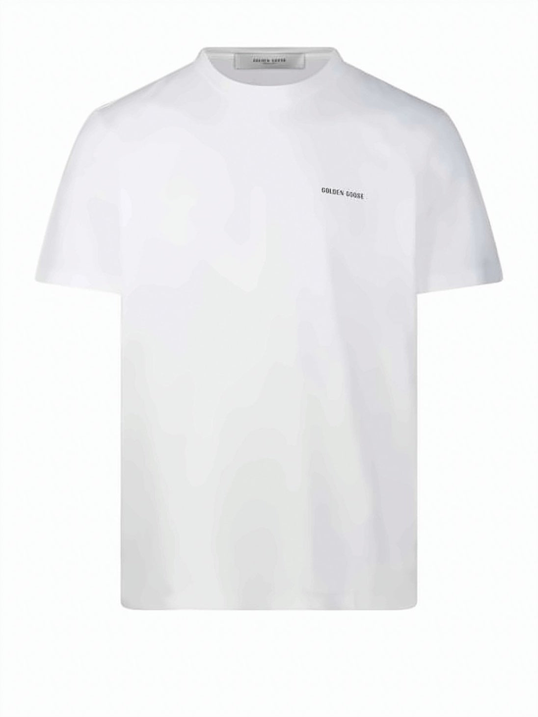 Classic Short-Sleeve White T-Shirt with Subtle Logo