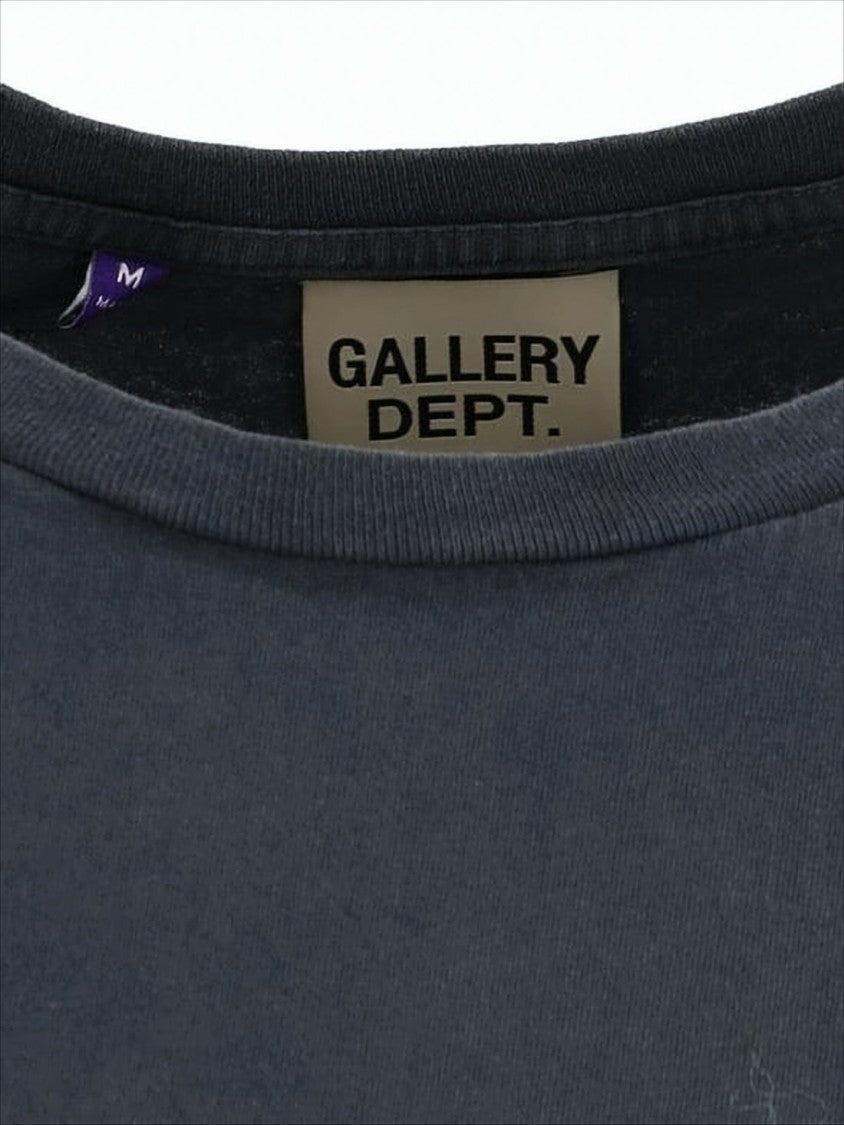 Black Short-Sleeve T-Shirt with Graphic Print