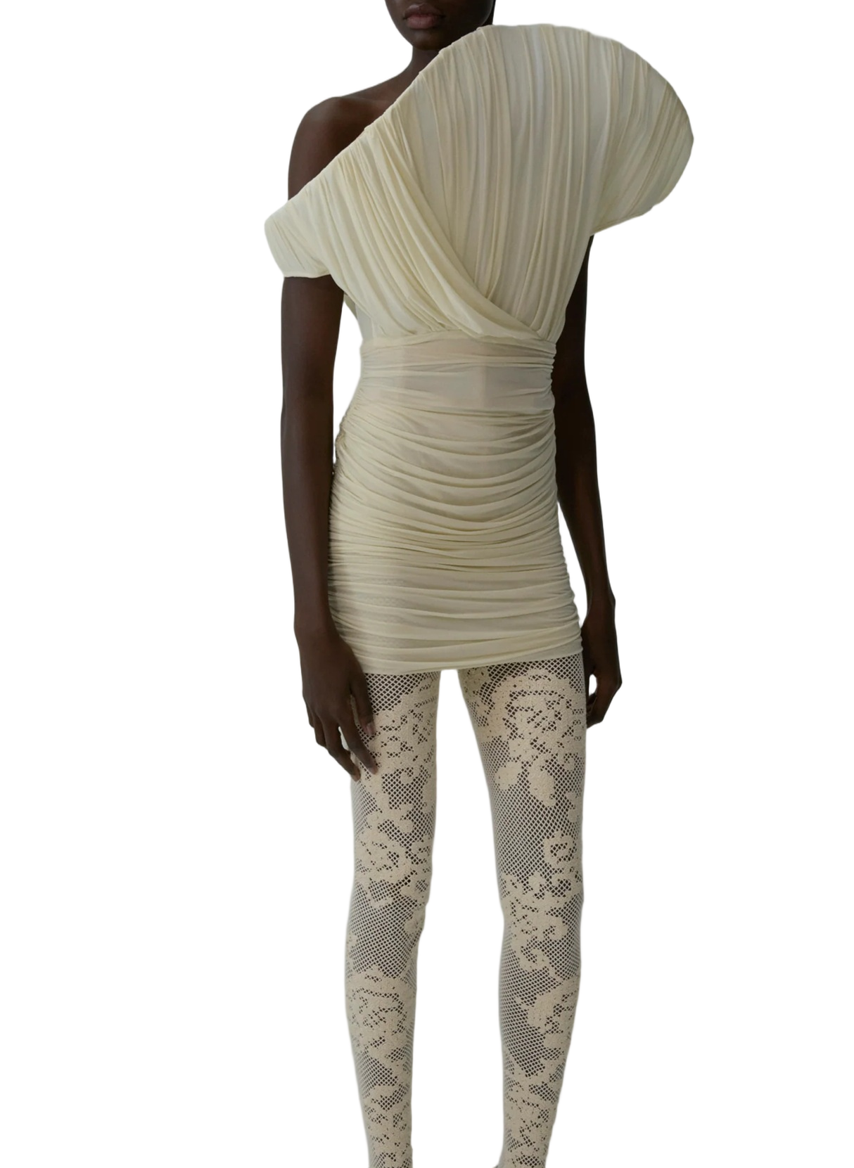 Dramatic One-Shoulder Mini Dress
