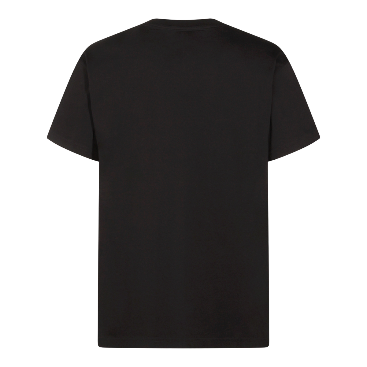 Black Short-Sleeve T-Shirt with Graphic Emblem