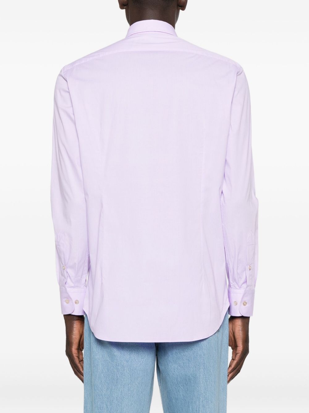 Tailored Long-Sleeved Etro Shirt In Light Purple
