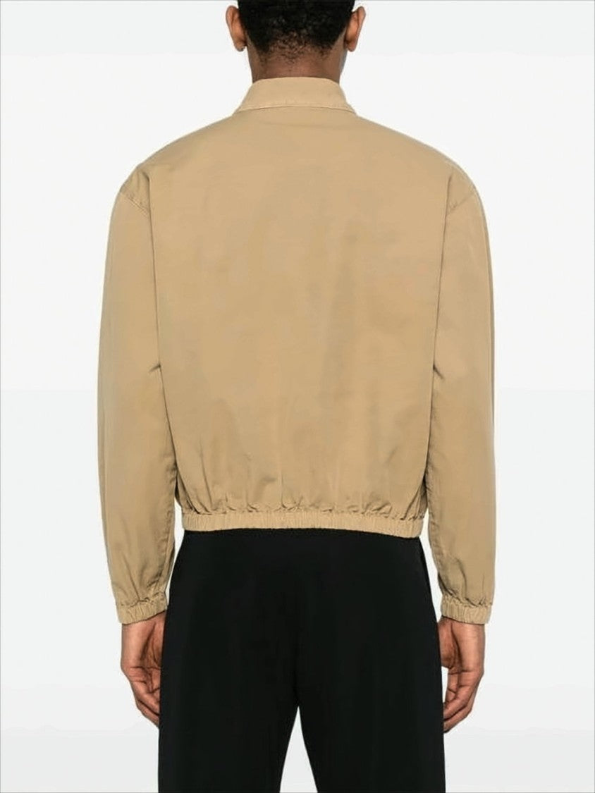 Lightweight Cotton Jacket with Classic Collar