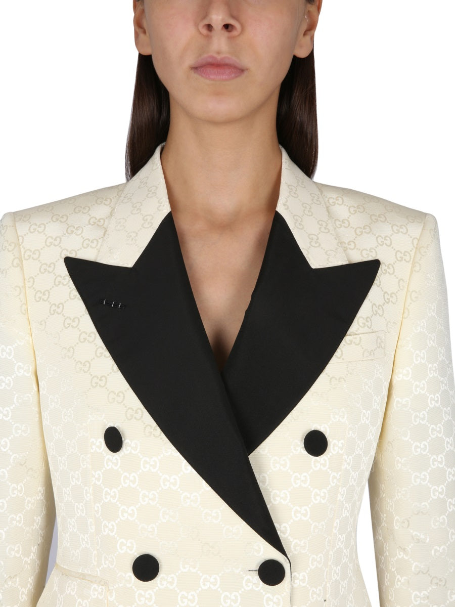 Structured Cotton and Viscose Blend Jacket