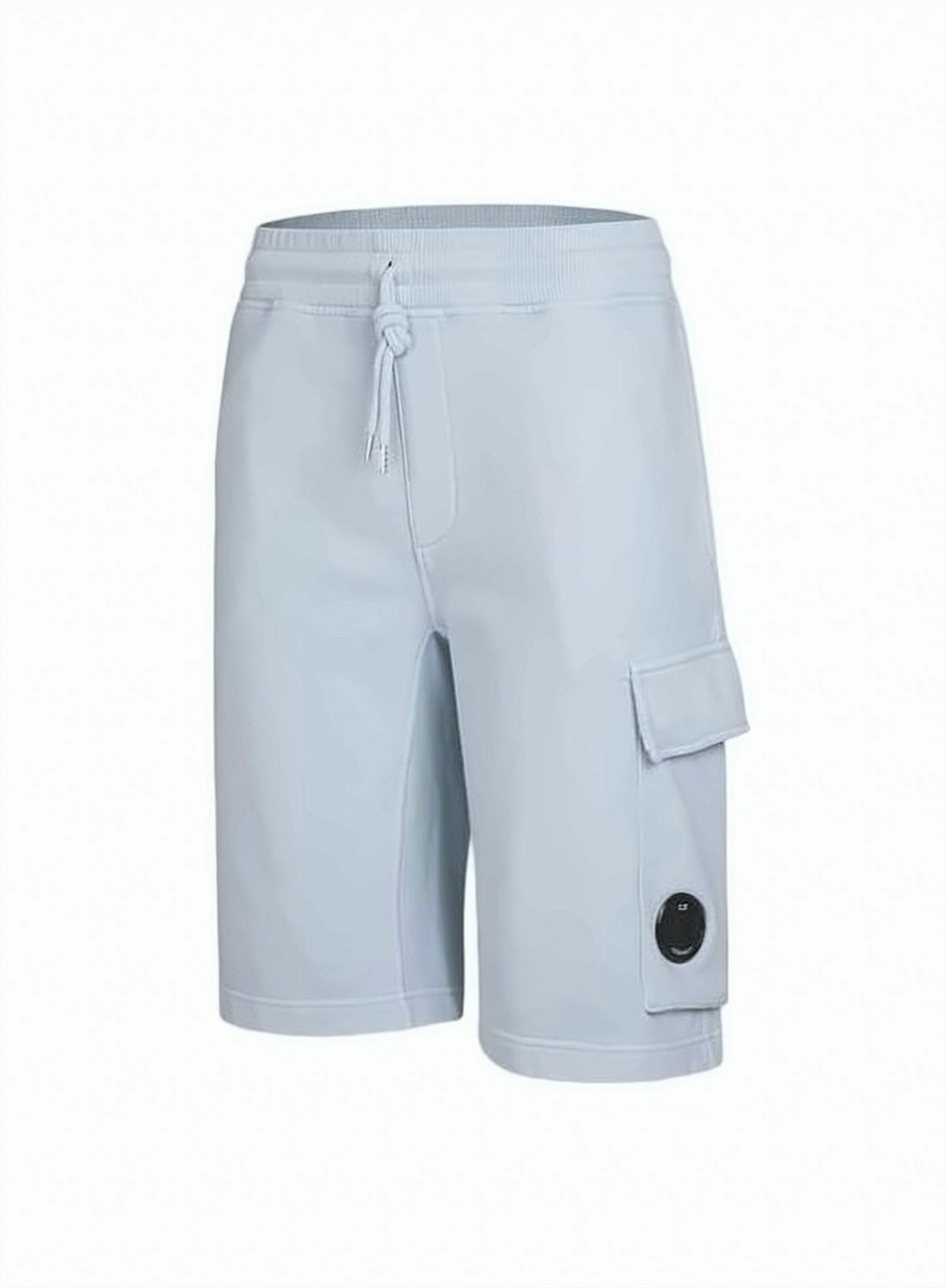 Relaxed-Fit Blue Shorts with Elastic Waistband