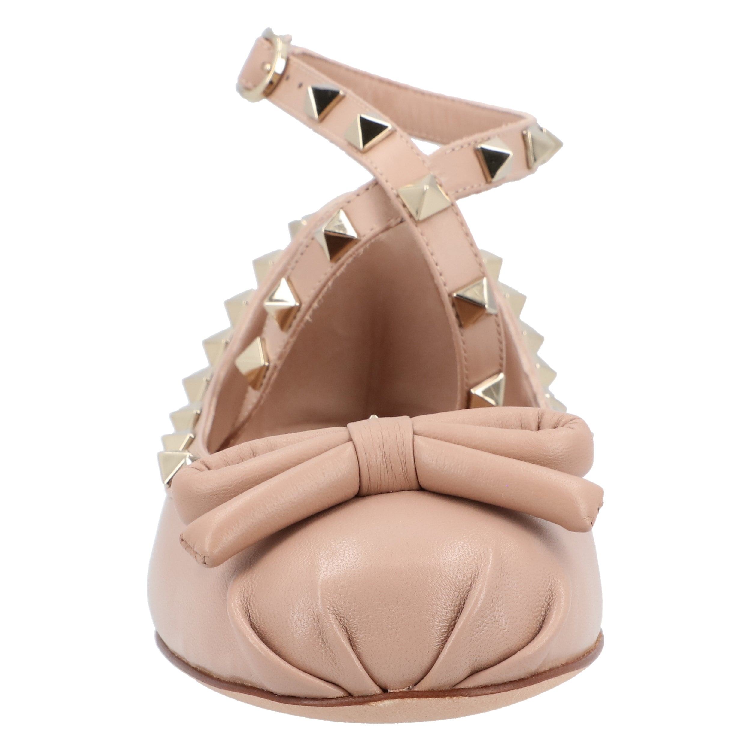 Rockstud Nappa Ballerinas Pink