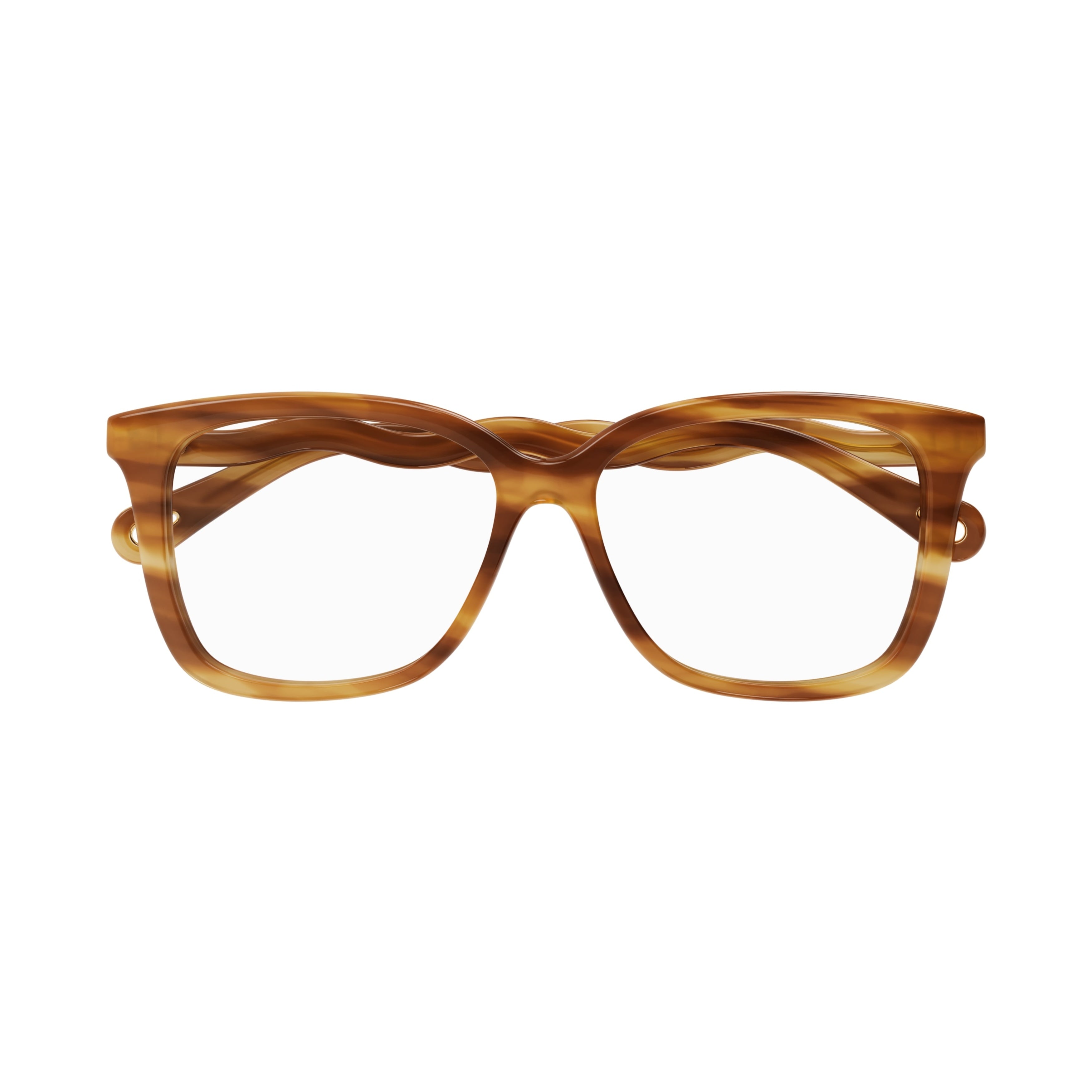 Ch0090o Tortoiseshell Square Frame Eyeglasses