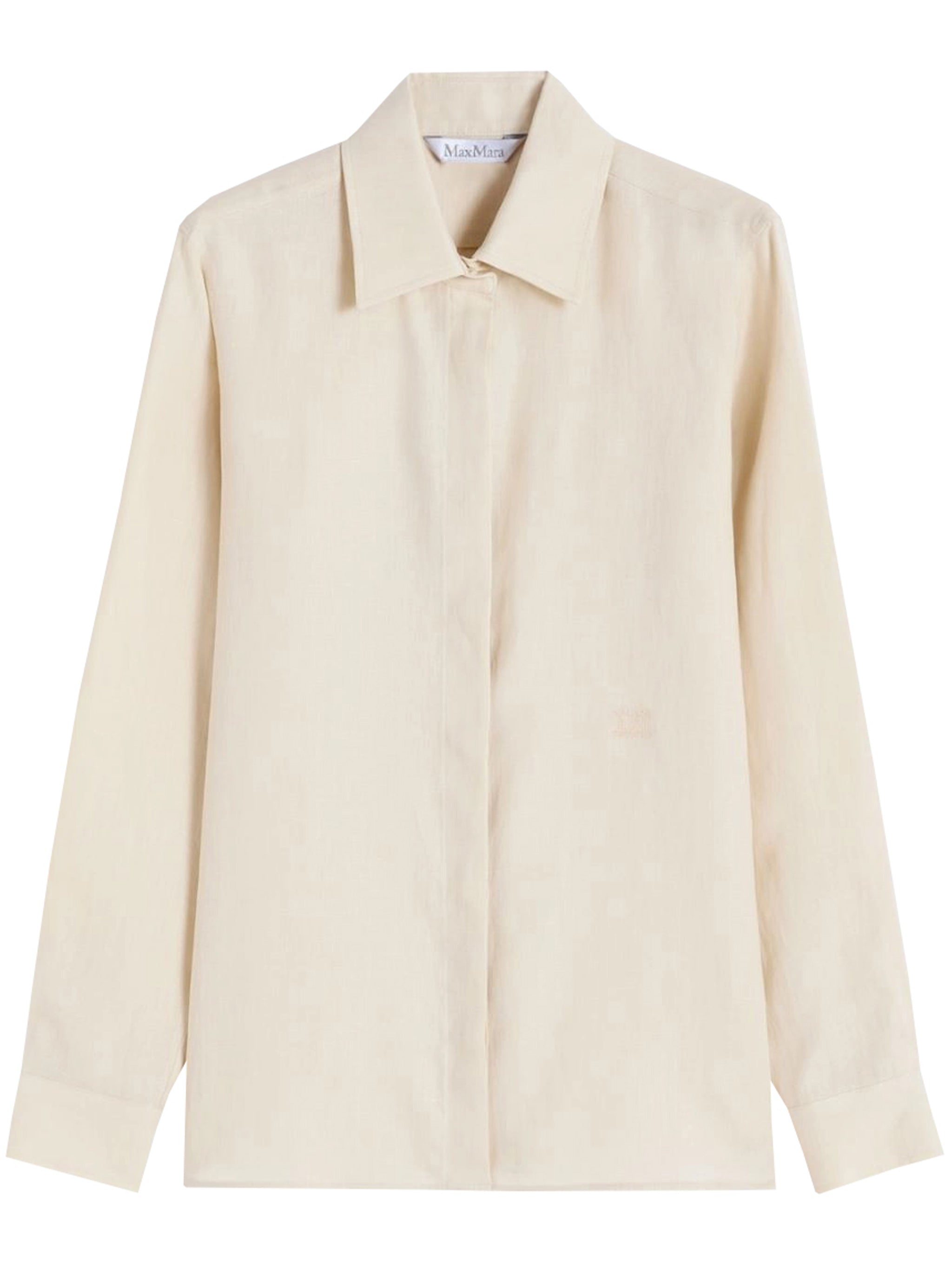 Neutral Mxmfalas Long-Sleeved Button-Up Shirt