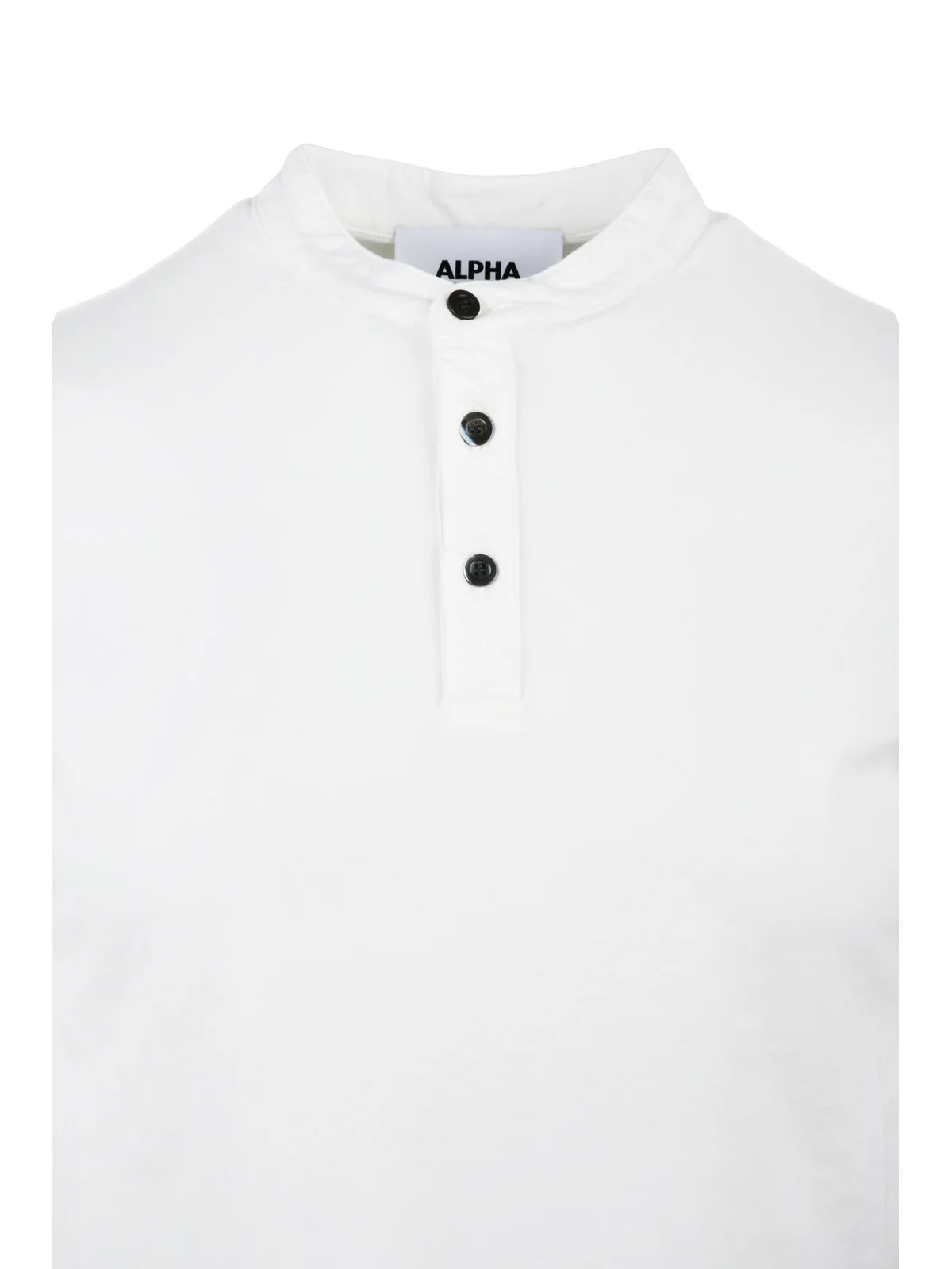 White Cotton Elastane Serafino T-shirt