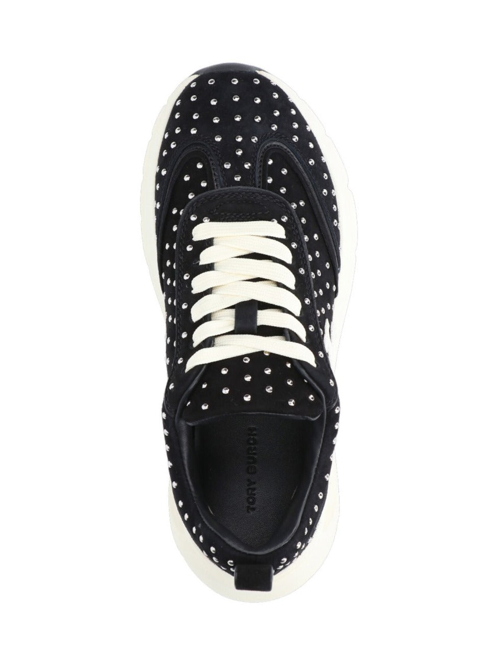 Good Luck' Studded Sneakers – Black