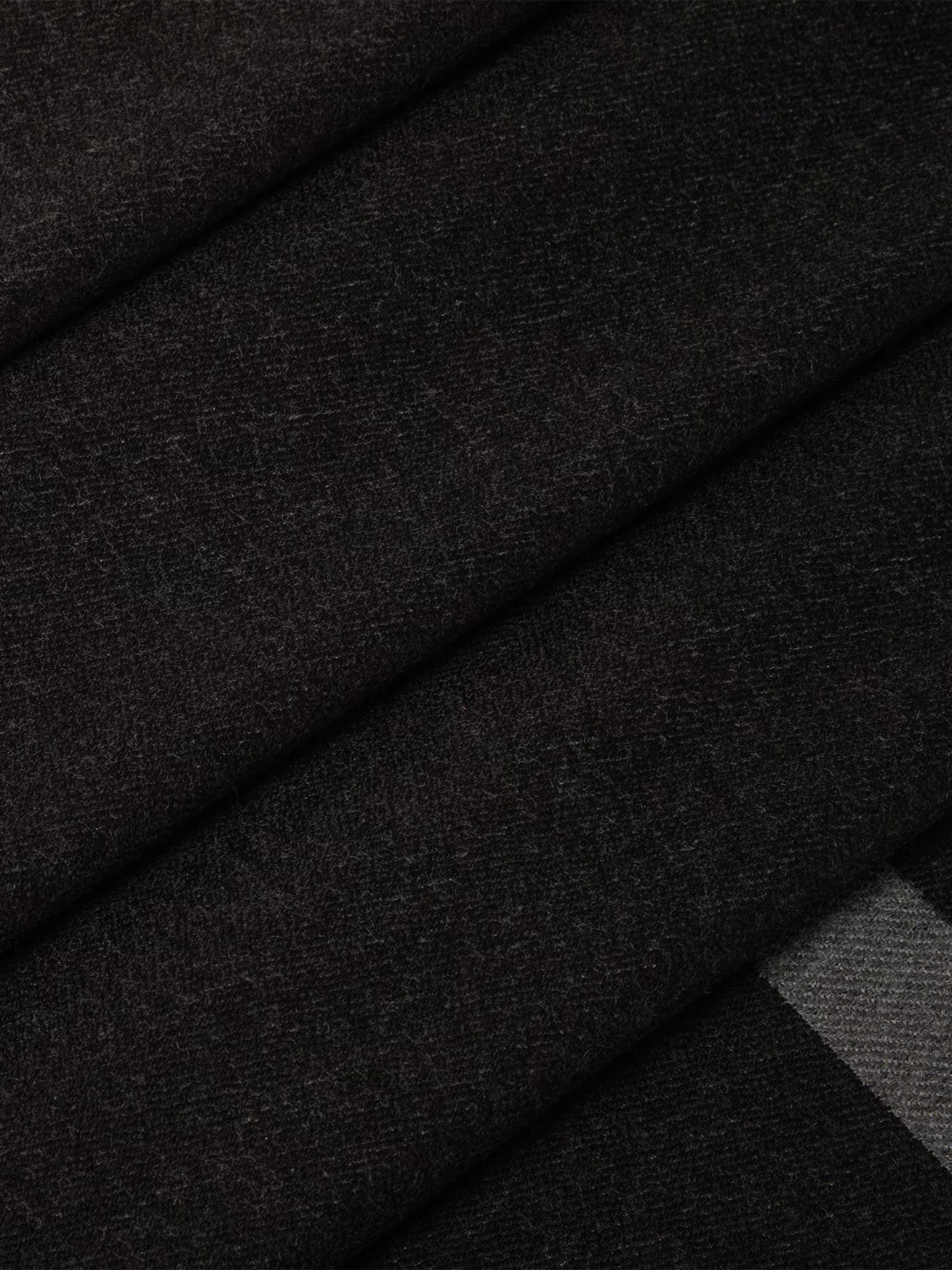 FF Rectangular Black Subtle Logo Scarf