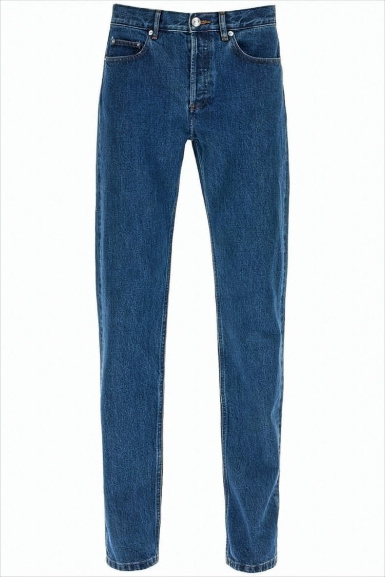 Straight-Leg Denim Pants