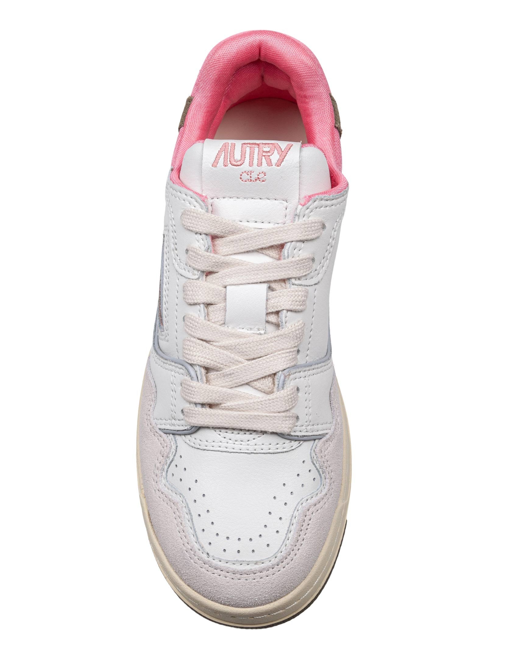 White-Geranium Suede/Nubuck Clc Low Sneakers
