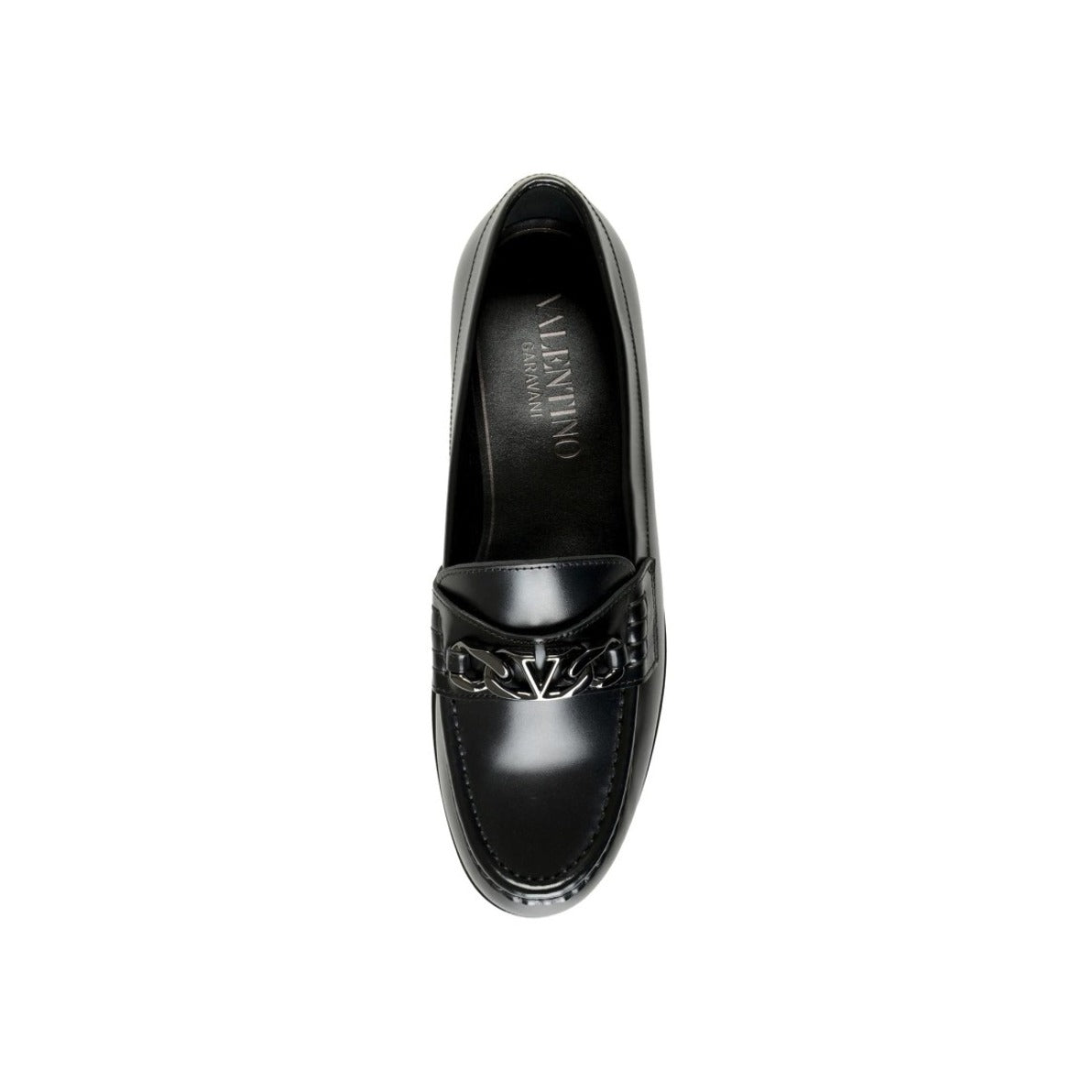 Refined Leather Loafers With Signature Logo Plaque