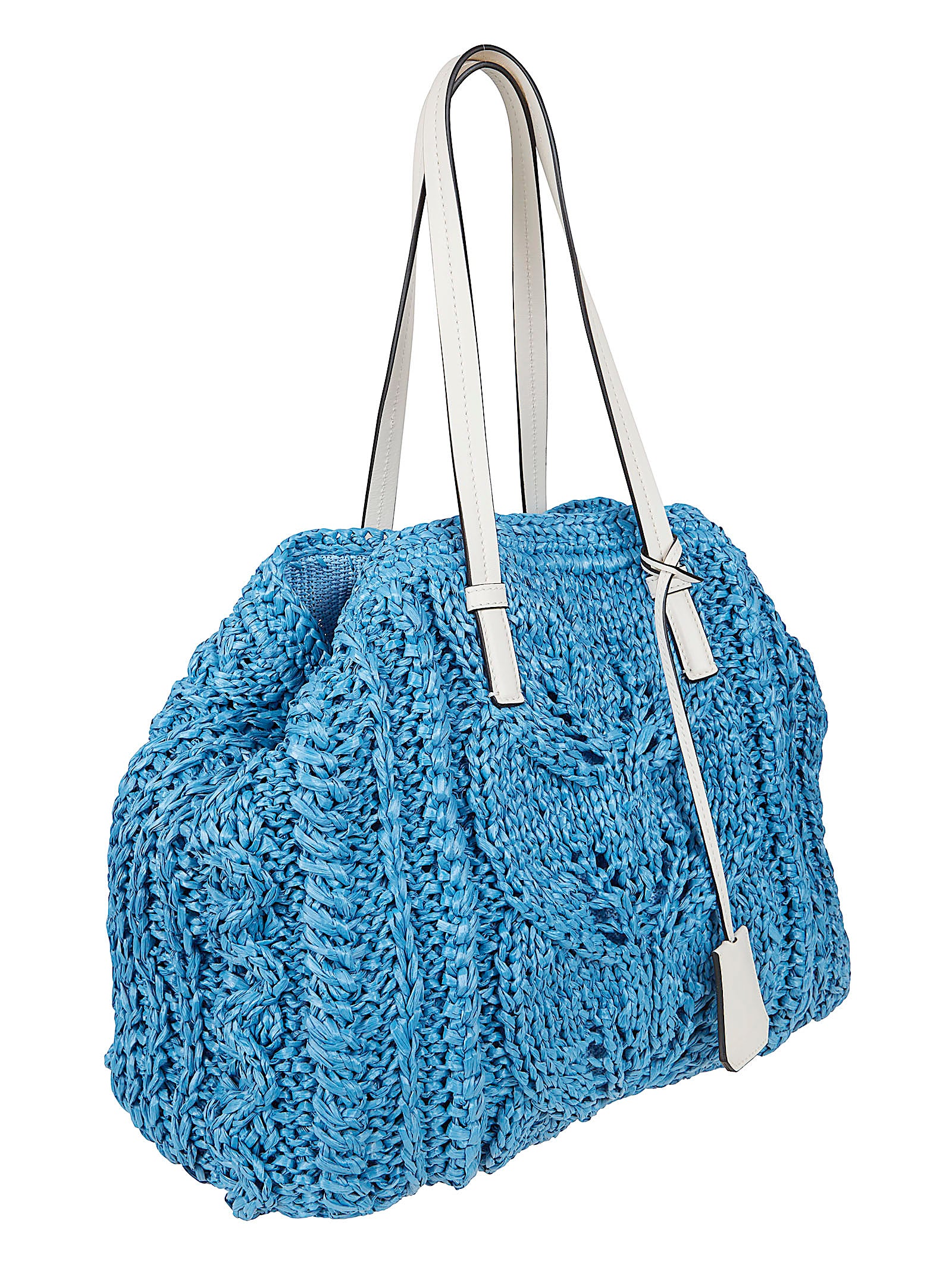 Blue Viscose Shoulder Bag