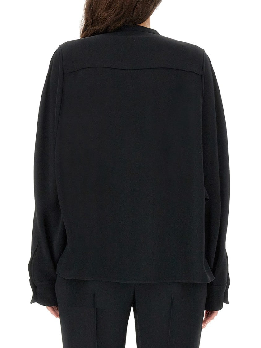 Relaxed-Fit Viscose Blend Shirt With Button Closure