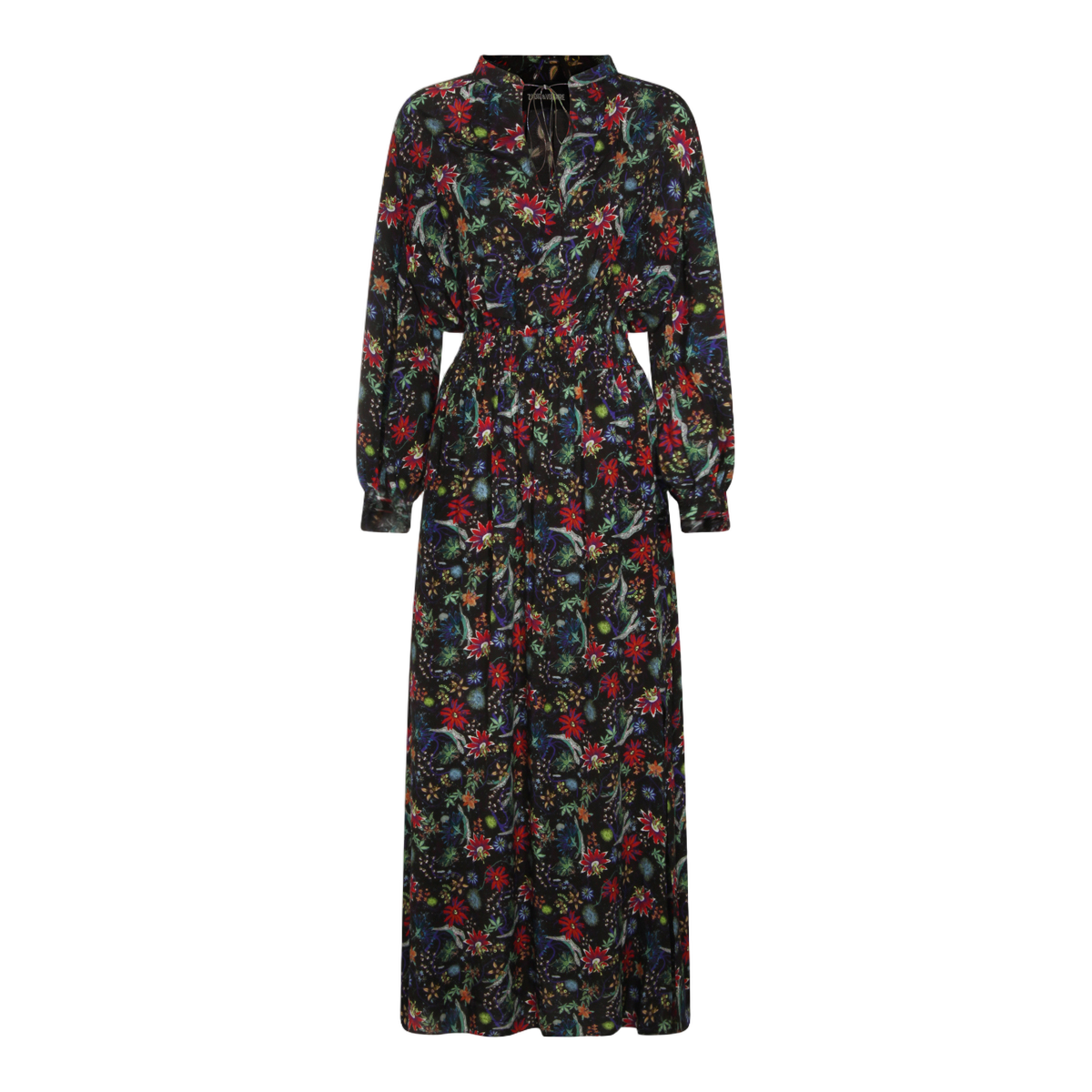 Intricately Floral Printed Maxi Dress