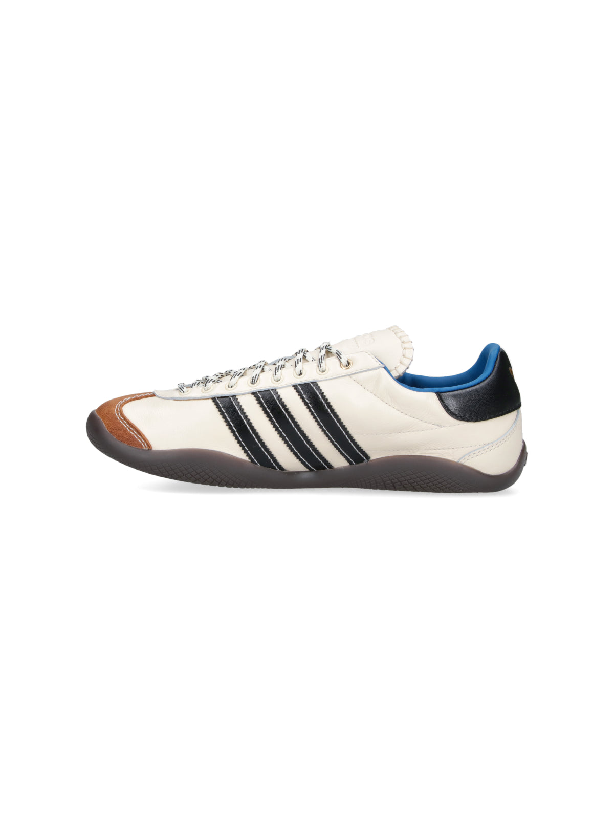 Cream Accented Low-Profile Sporty Sneakers