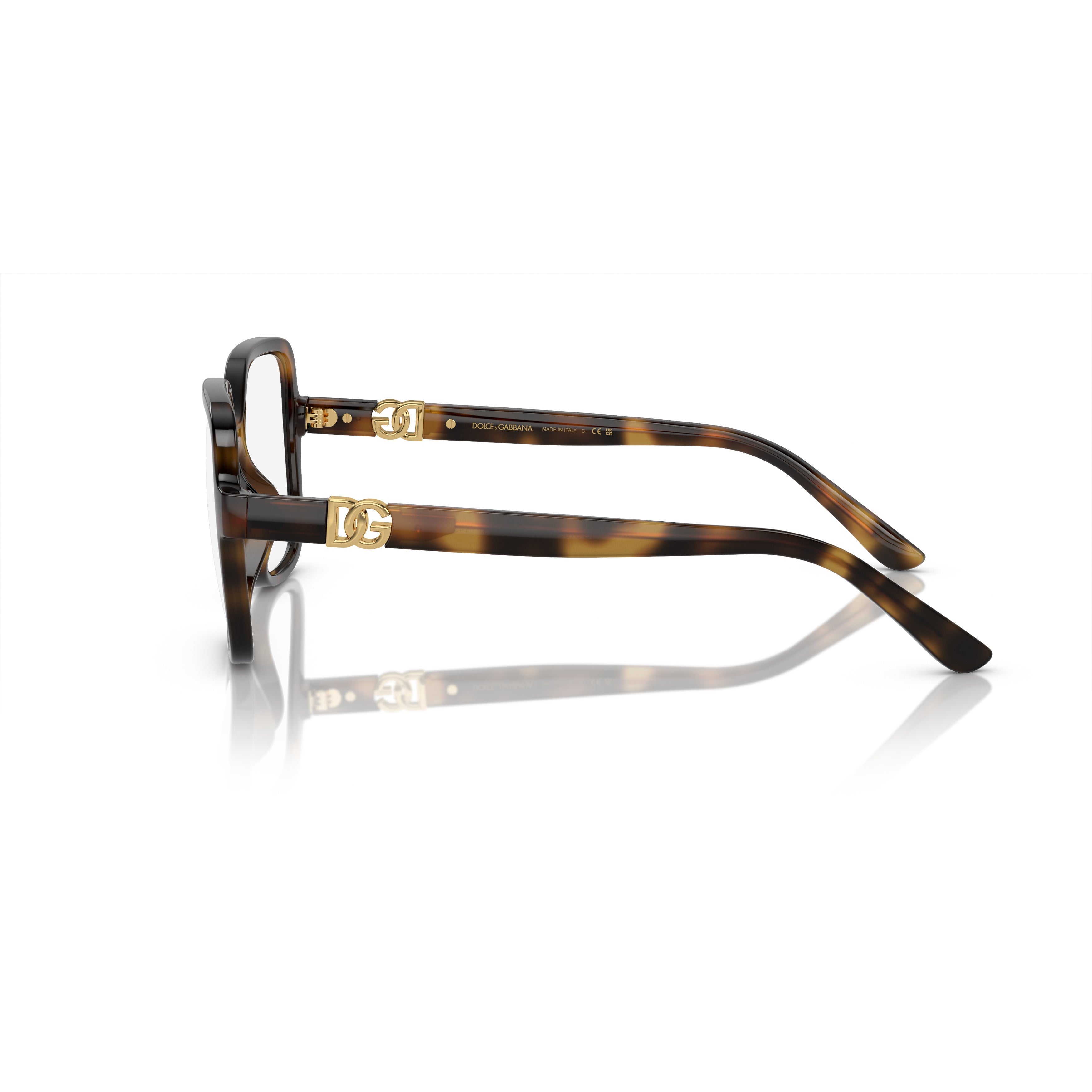 0dg5105u Oversized Squared Tortoiseshell Sunglasses