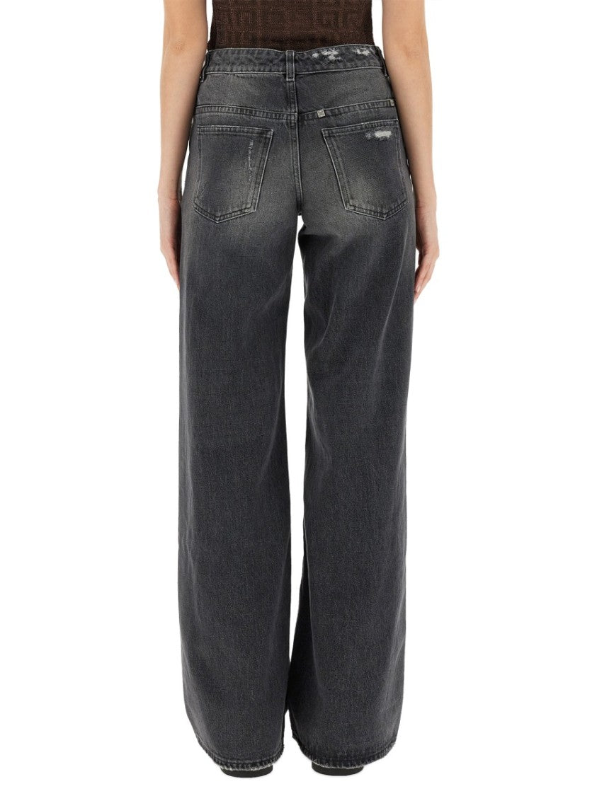 Relaxed-Fit High-Waisted Wide-Leg Jeans