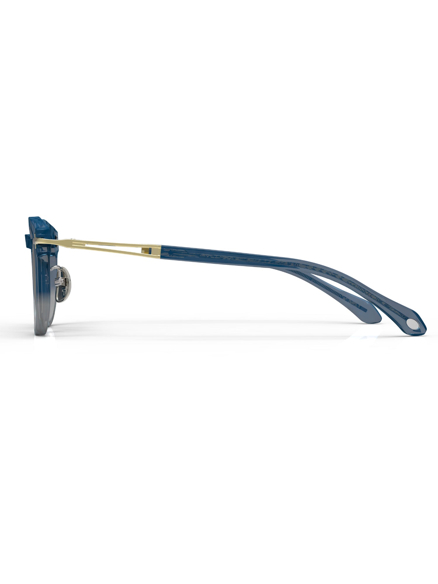 Blue Acetate and Metal Optical Frames