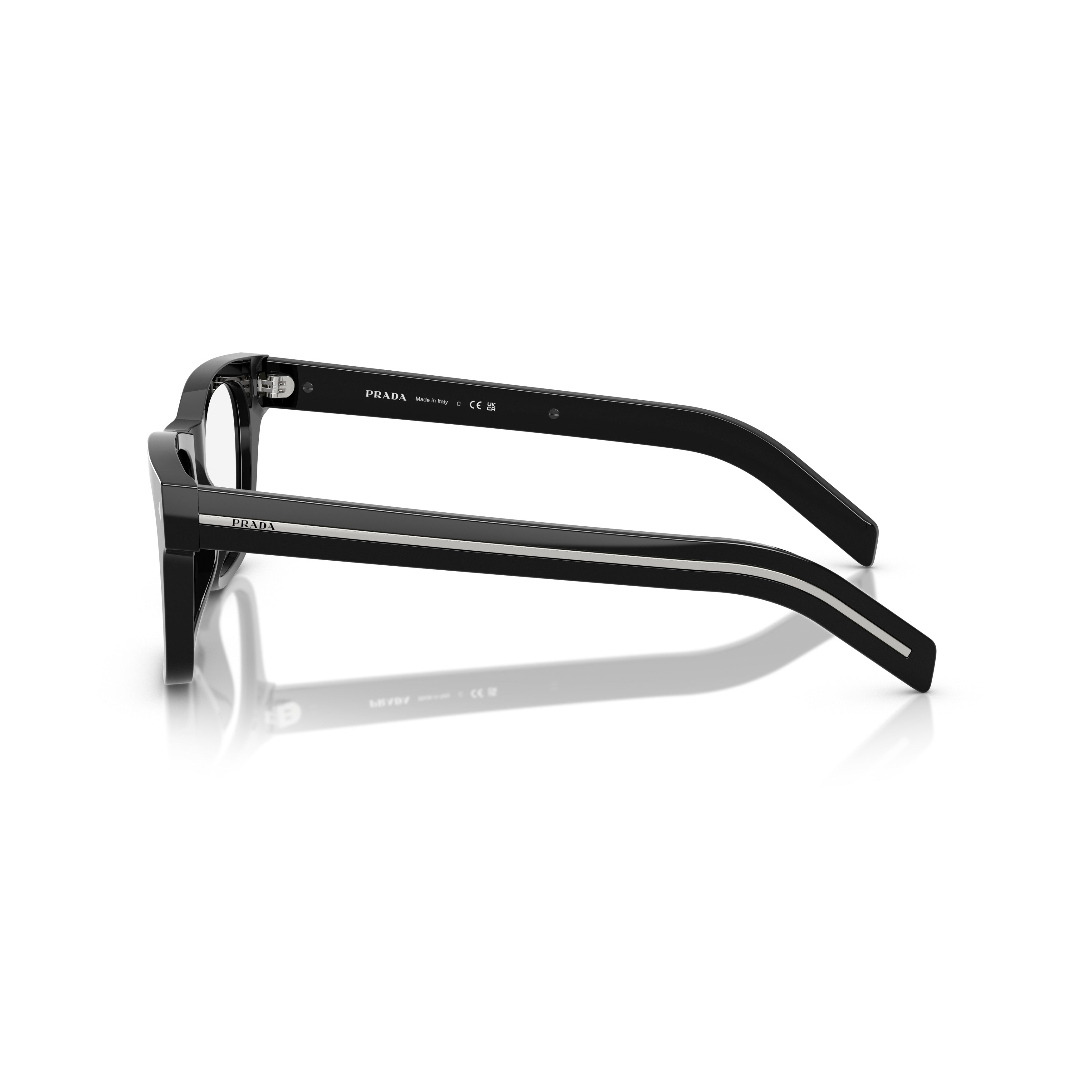 0pr A17s Rectangular Acetate Frame Sunglasses
