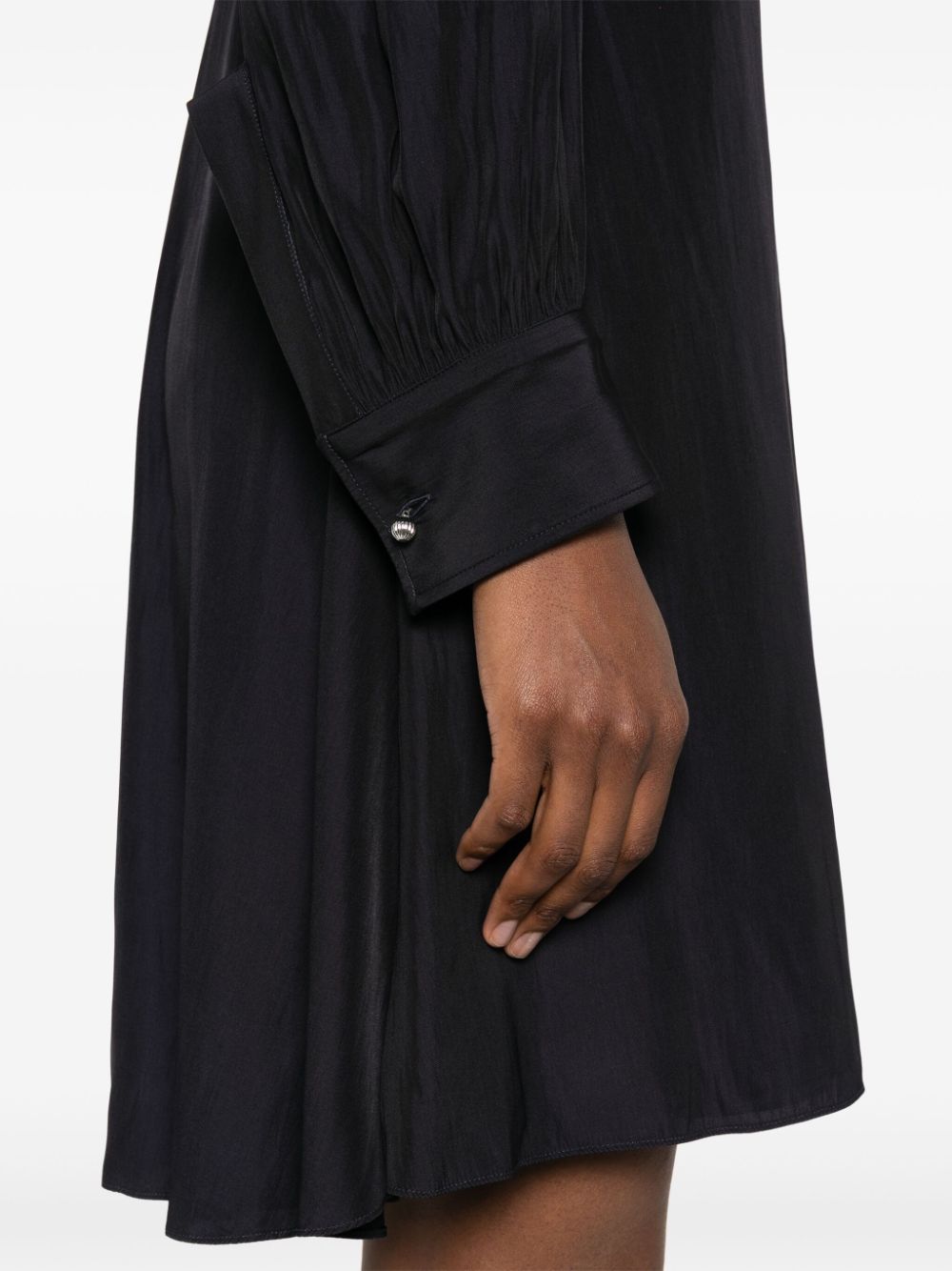 Midnight Blue Draped Dress