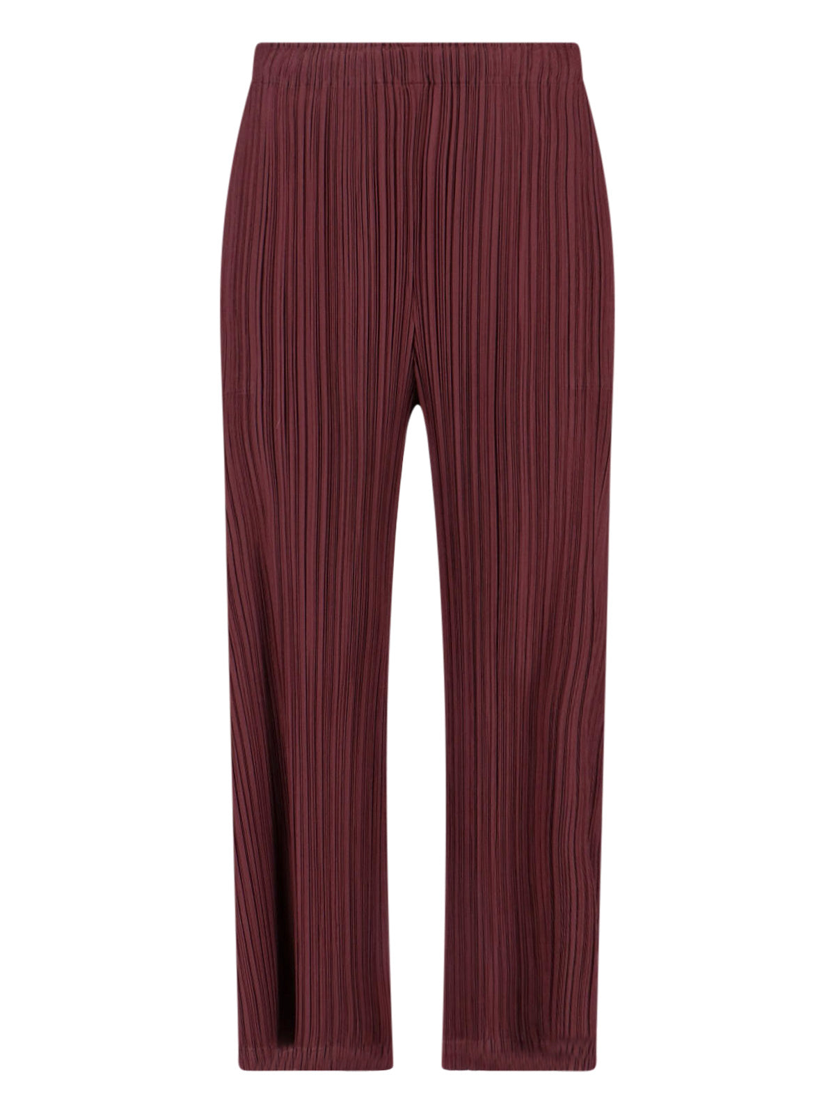 Red Pleated Trousers