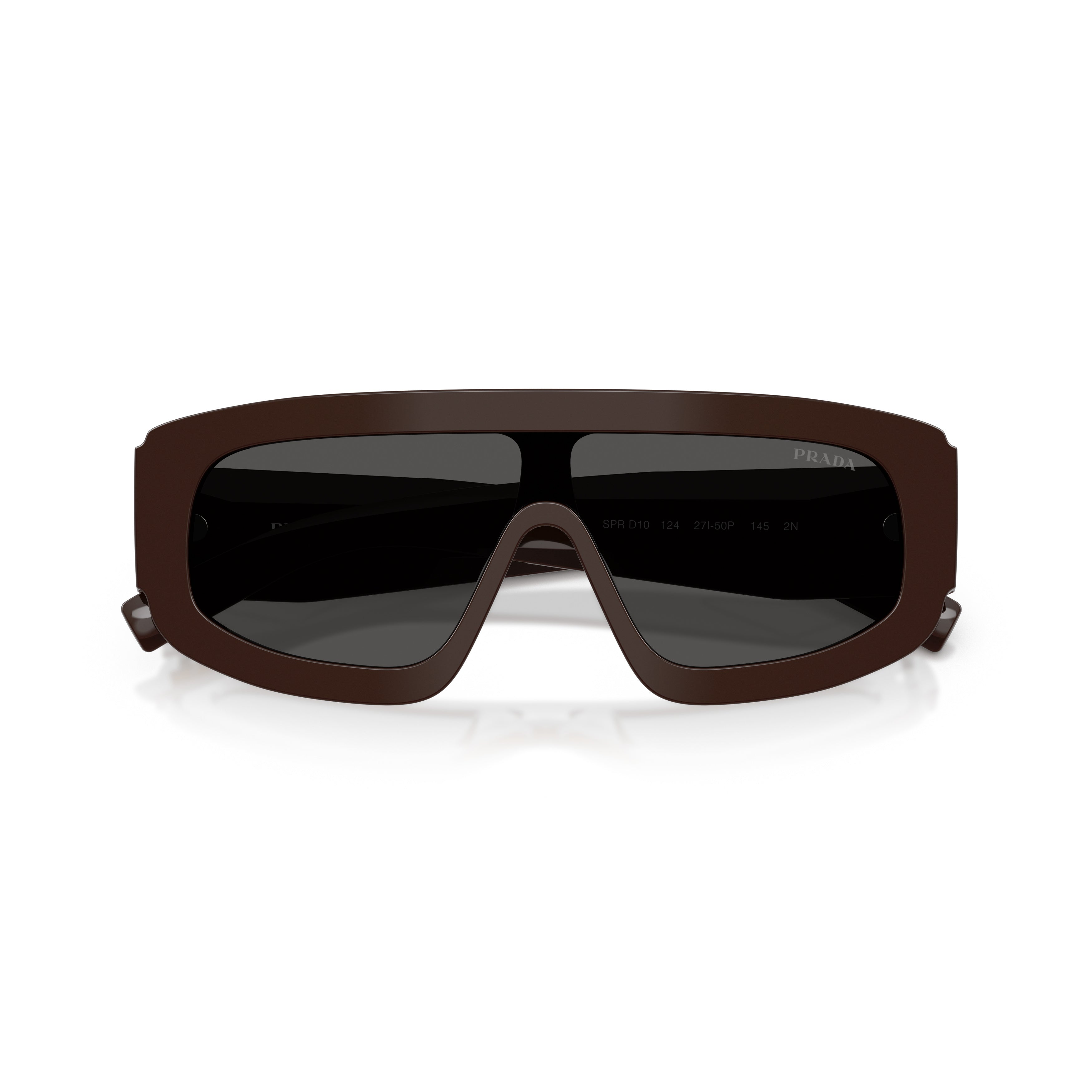 0pr D10s Rectangular Brown Acetate Sunglasses