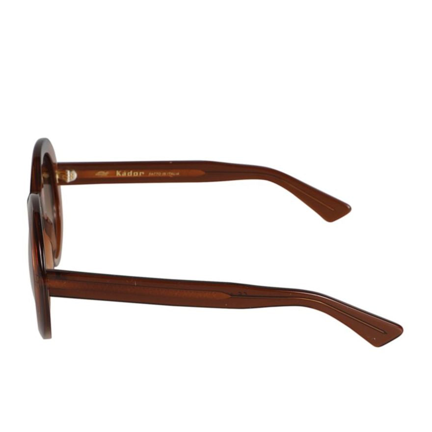 Audrey Bold Rounded Frame Sunglasses with Gradient Lenses