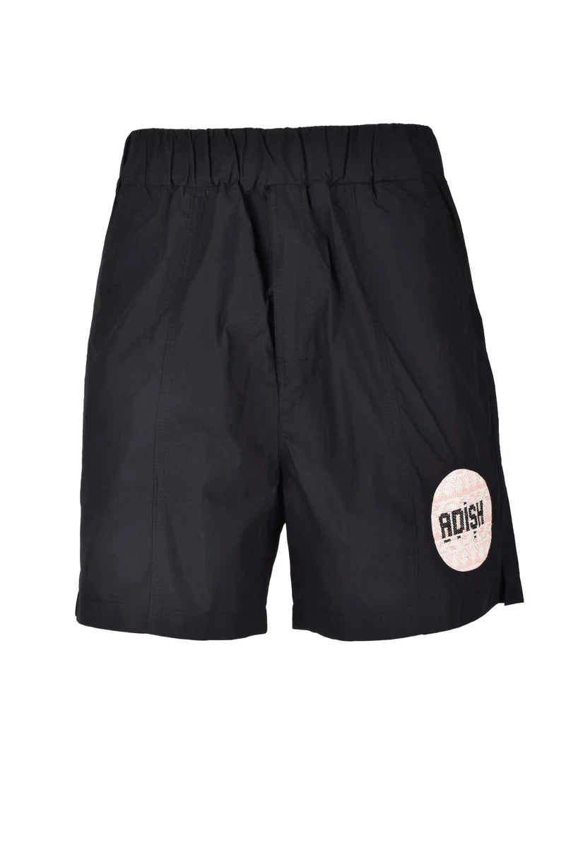 Adish Cotton/Nylon Blend Shorts - Black