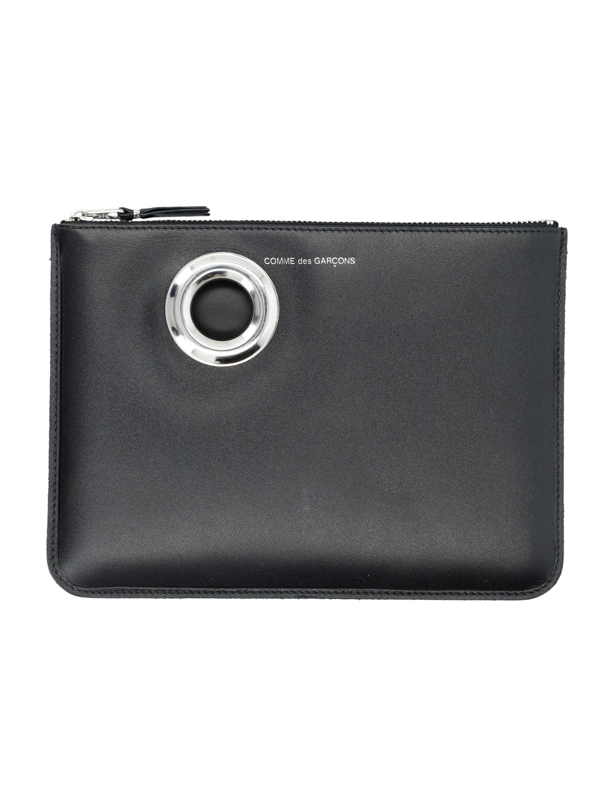 Silver Eyelet Pouch