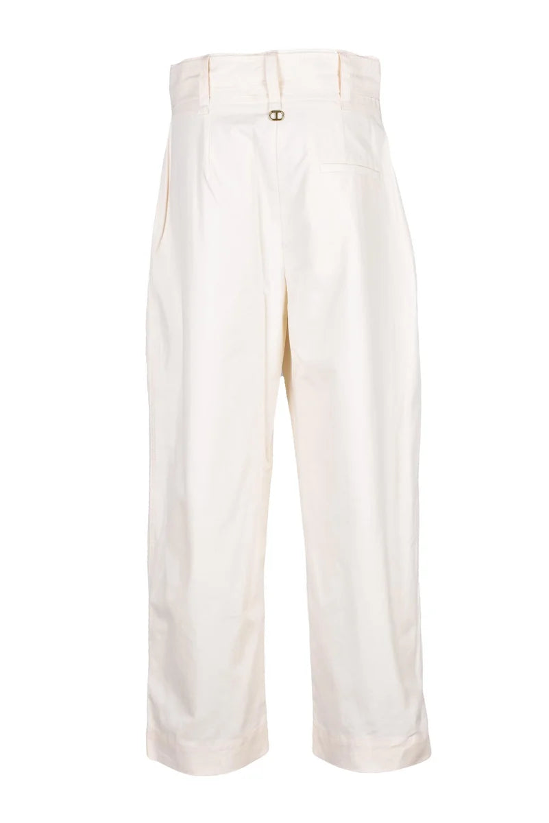 Chino Pants Cotton Lycra - White Pearl