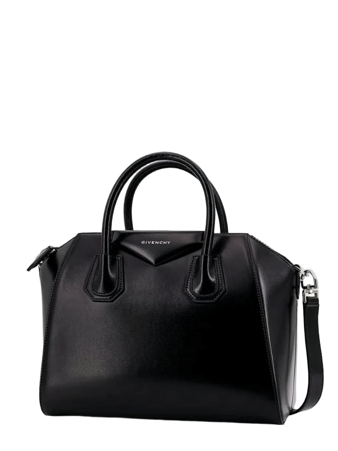Structured Calf Leather Tote Bag
