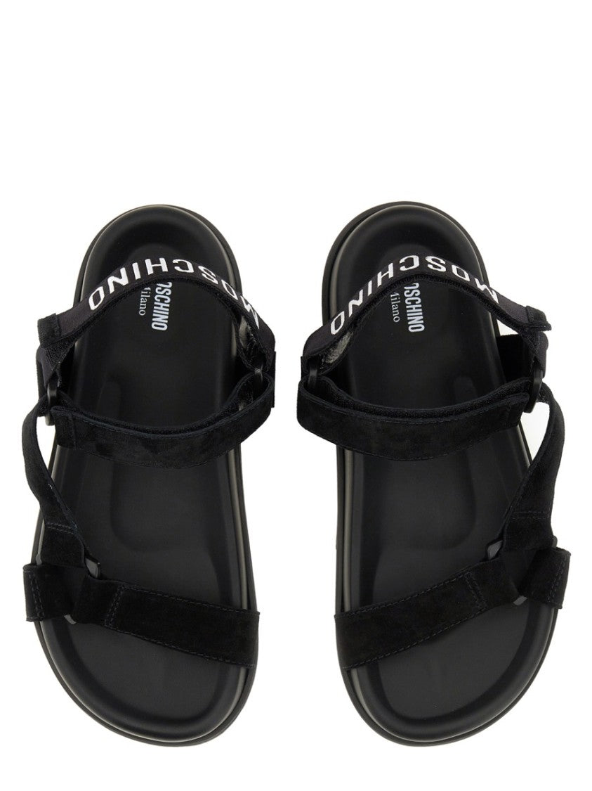 Black Leather Sandals