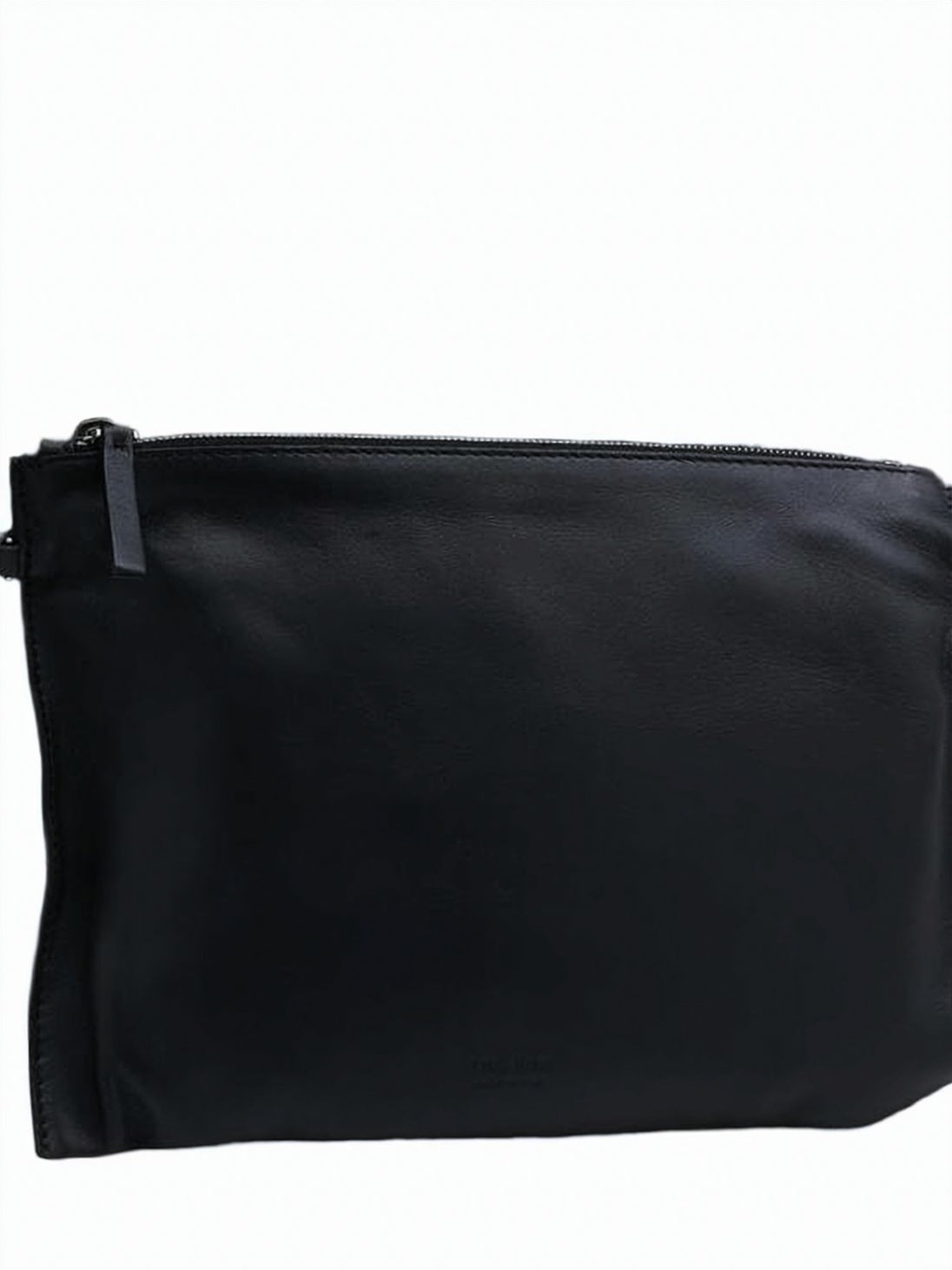 Slouchy Black Leather Shoulder Bag