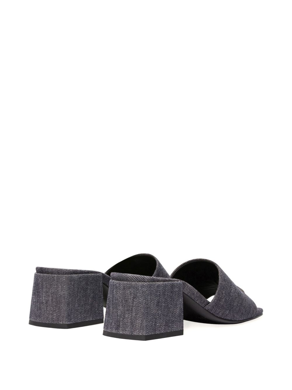 Textured Grey Slip-On Sandals