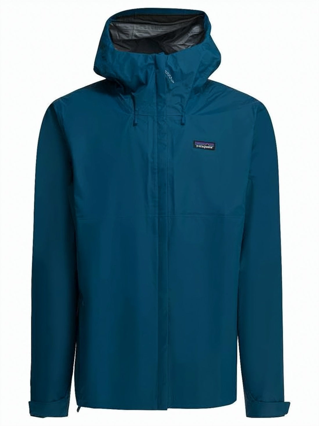 Minimalist Deep Blue Rain Jacket