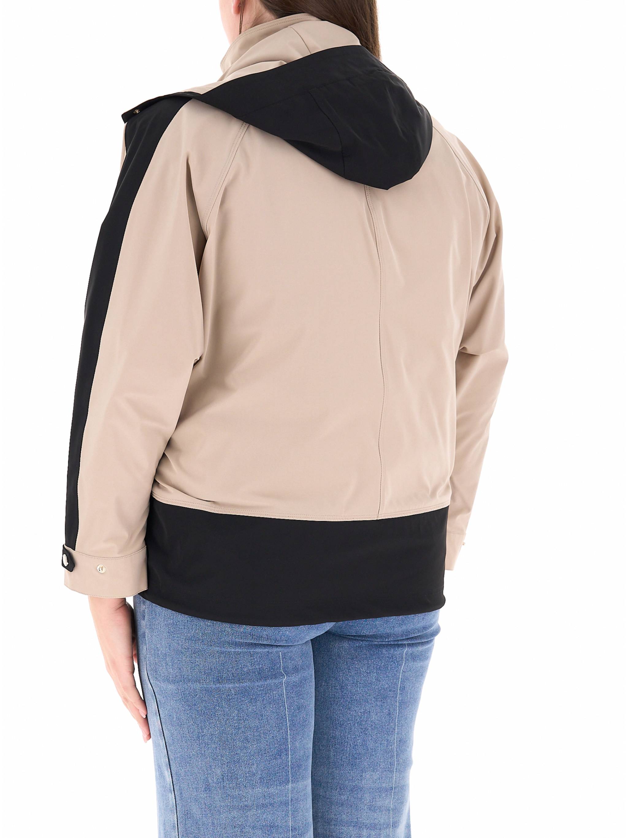 Caban Boxy Two-Tone Beige/Black Jacket