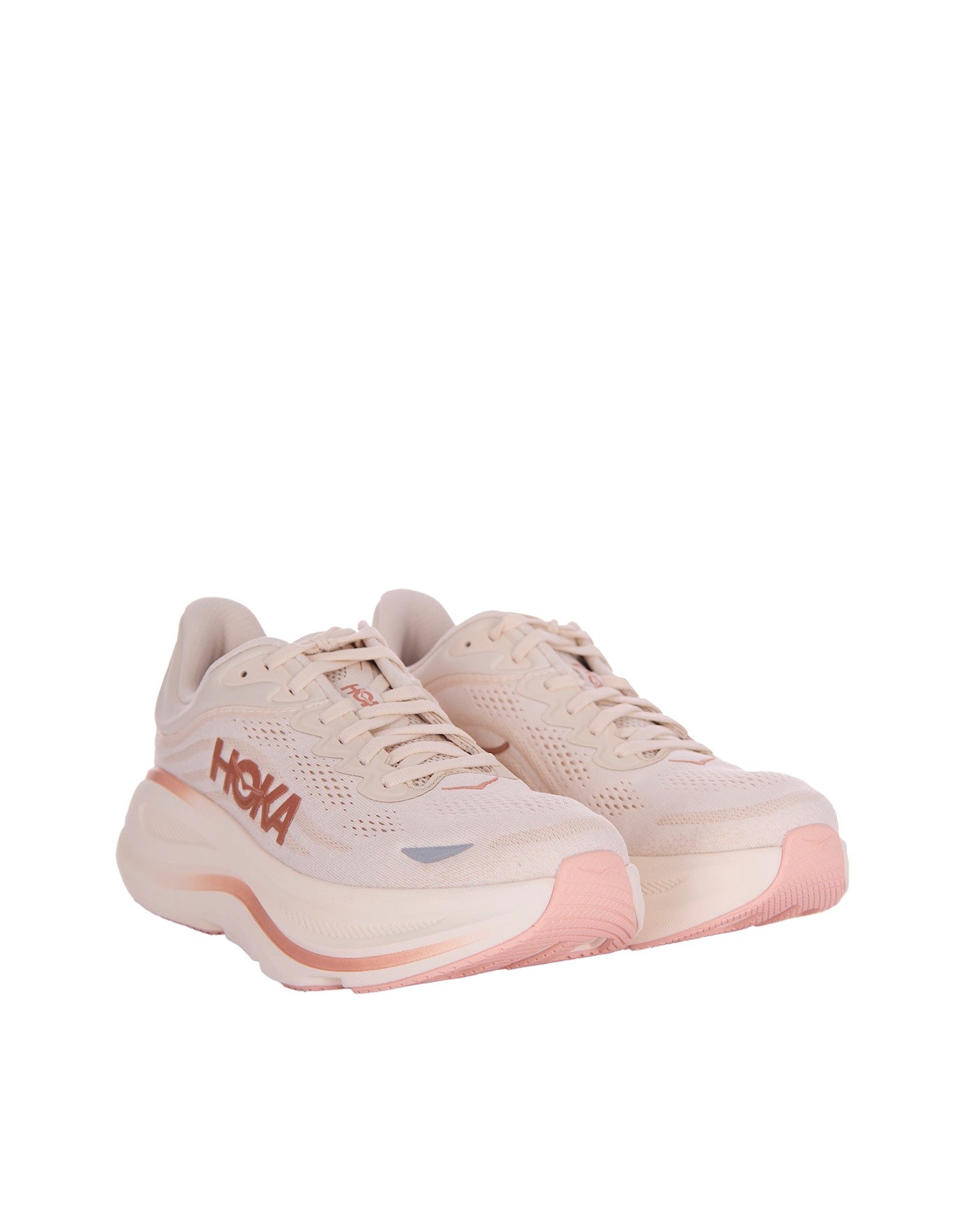 Bondi 9 Sneakers in Oat Milk in Rose Gold
